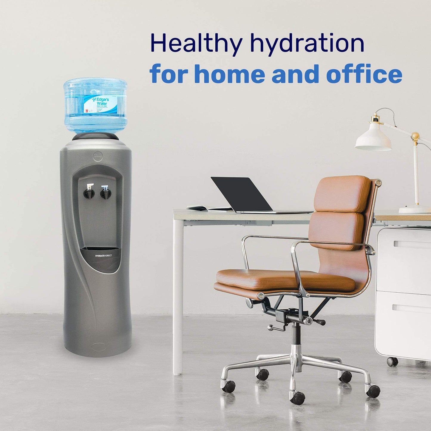 - Hydrate Direct Core Bottled Water Cooler Dispenser | Floor-Standing Water Machine, Easy to Sanitise & Maintain -