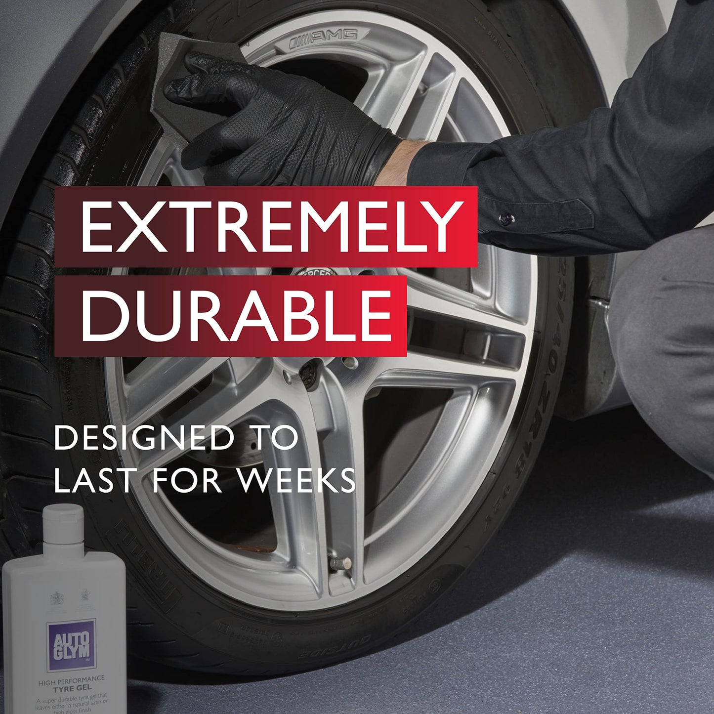 Autoglym High Performance Tyre Gel, 500ml - High Performance Custom Car Wheel Cleaner and Gel For the Ultimate Gloss or Satin Finish