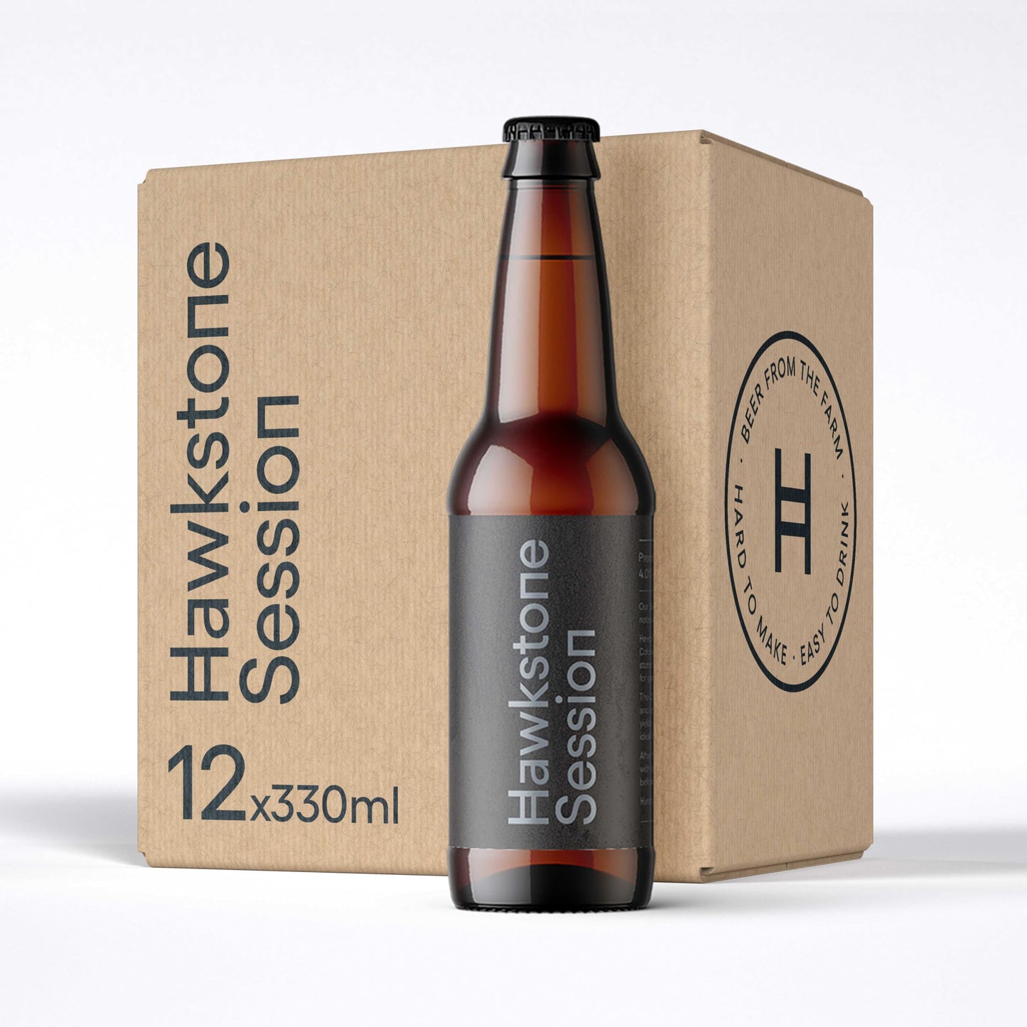 - Hawkstone Session Lager | Case of 12 x 330ml Bottles -
