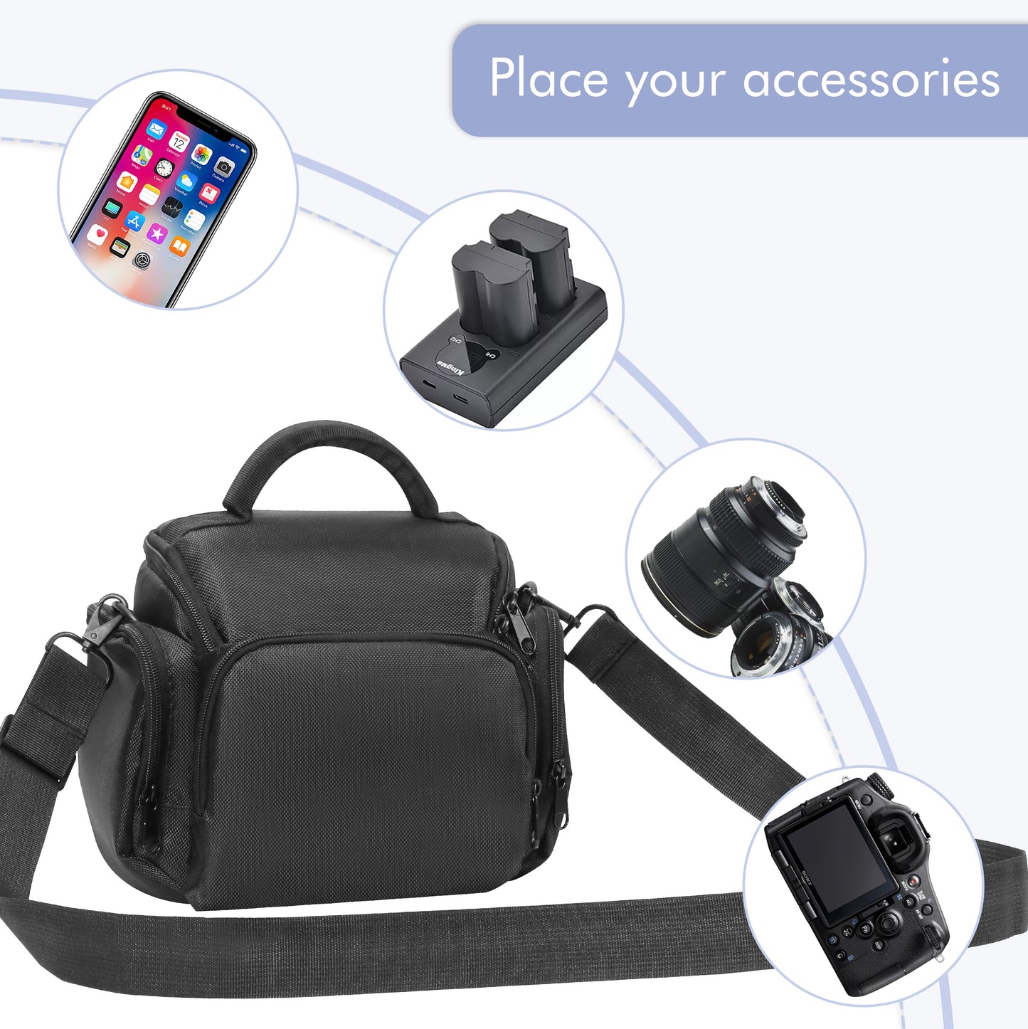 - SLR Cameras Case | Waterproof Shockproof DSLR Camera Single Bag -