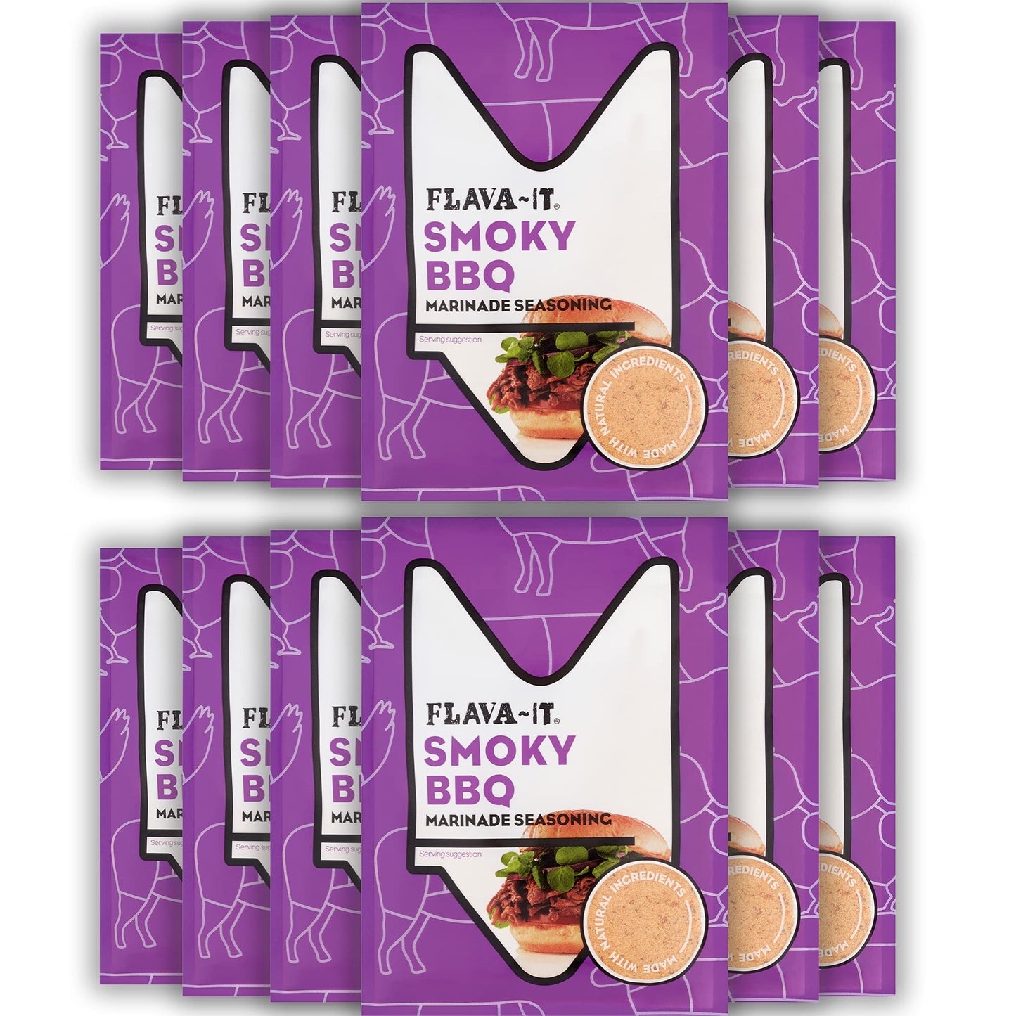 - Flava-It BBQ Marinade | 35 g | Pack of 12 -