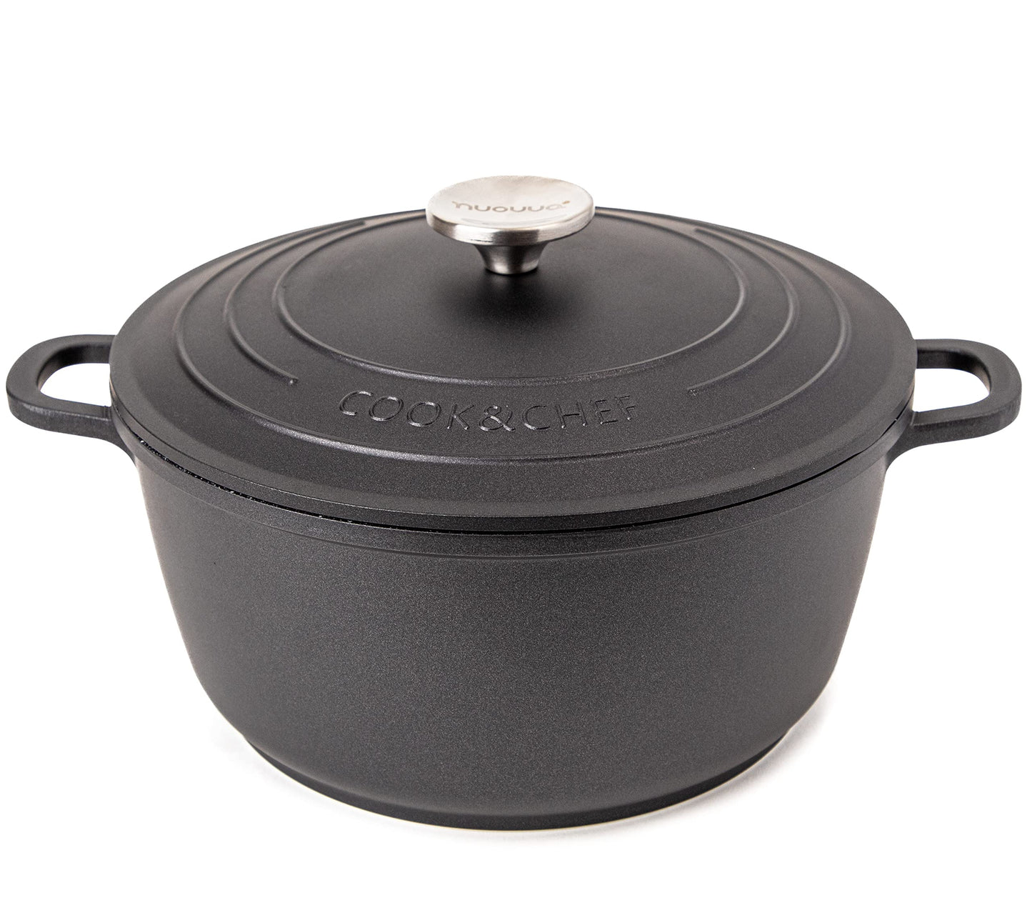 - Non-Stick Aluminium Pot with Lid | Sturdy Deep Dutch Oven –