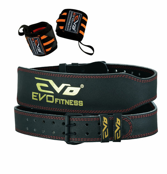- EVO Fitness 4" Pure Leather Gym Belts -