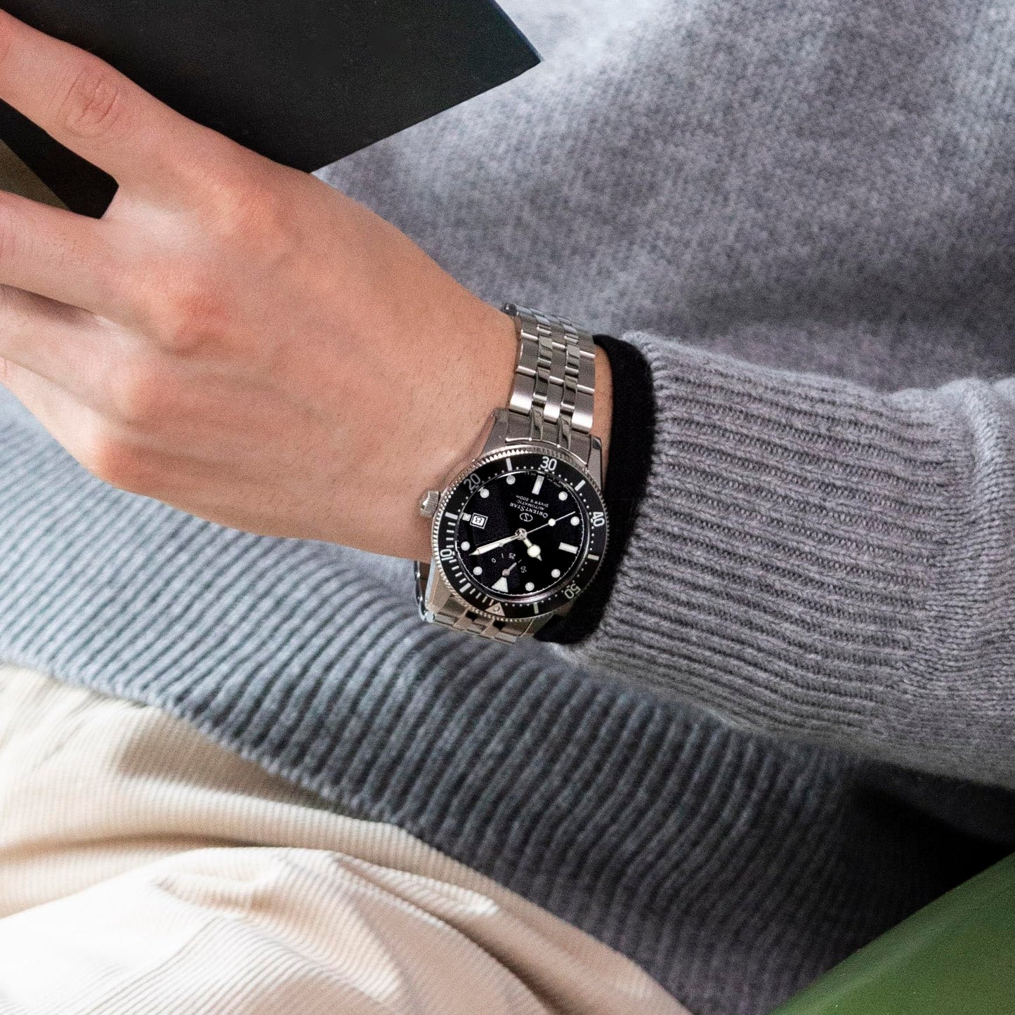 - Orient Star Men's Metal Sport Diver 1964 2nd Edition Watch | Black -