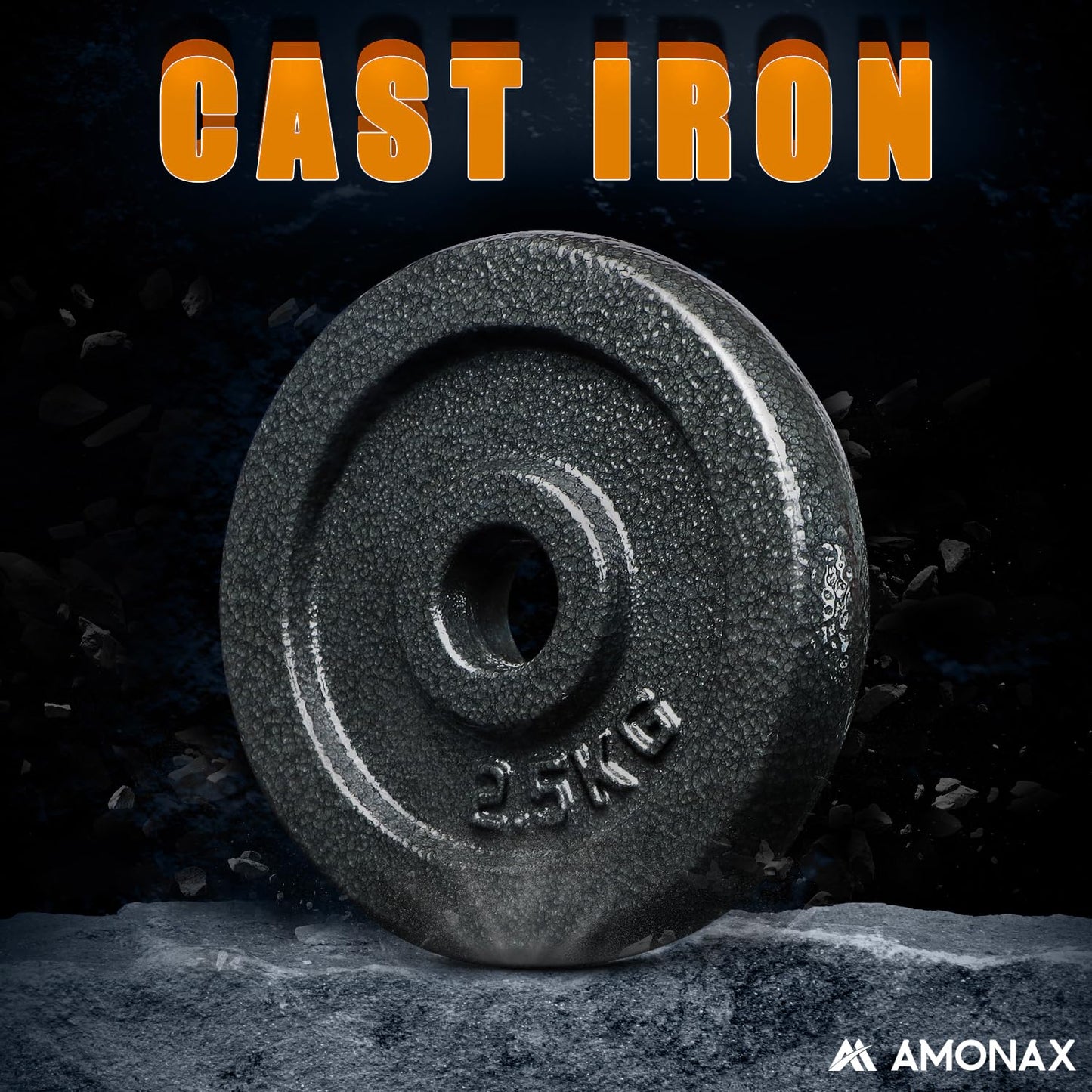Amonax 30kg Cast Iron Adjustable Dumbbells Weight Set, Barbell Set Men Women, Strength Training Equipment Home Gym Fitness, Dumbell Pair Hand Weight, Bar Bells Free Weights for Weight Lifting