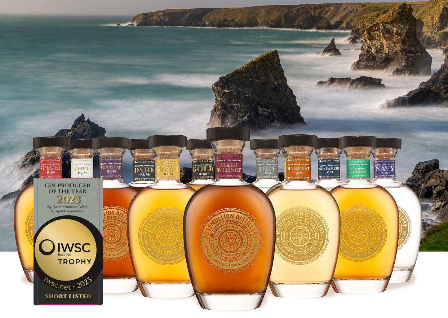 - Rosemullion Dry Gin | Multiple Award Winning Small Batch Gin | Handcrafted Bold Classic Gin -