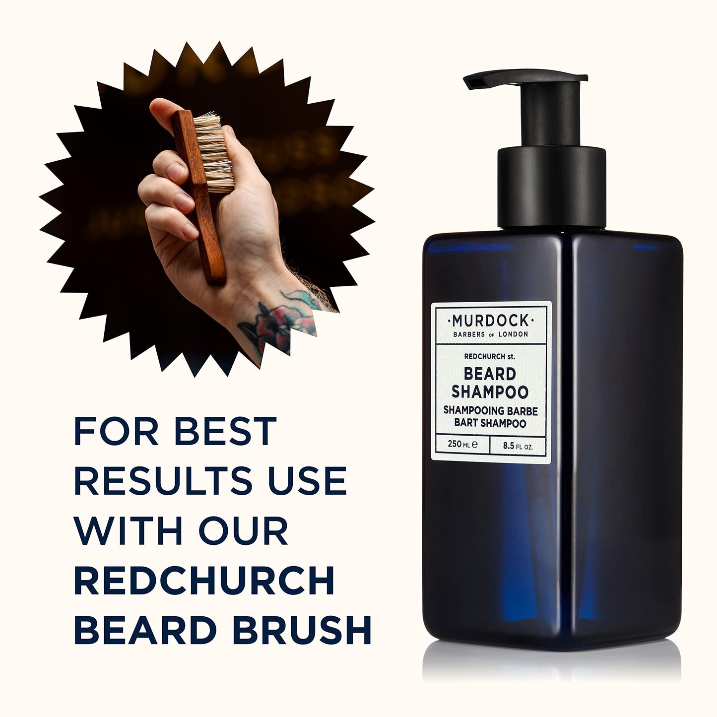 - Murdock London Beard Shampoo | pH Balanced & Sulphate Free -