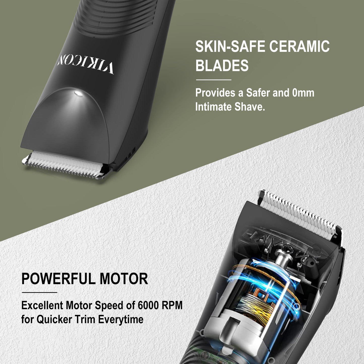 - Manscape Trimmer for Men | VIKICON Pubic/Body Hair Trimmer Men -