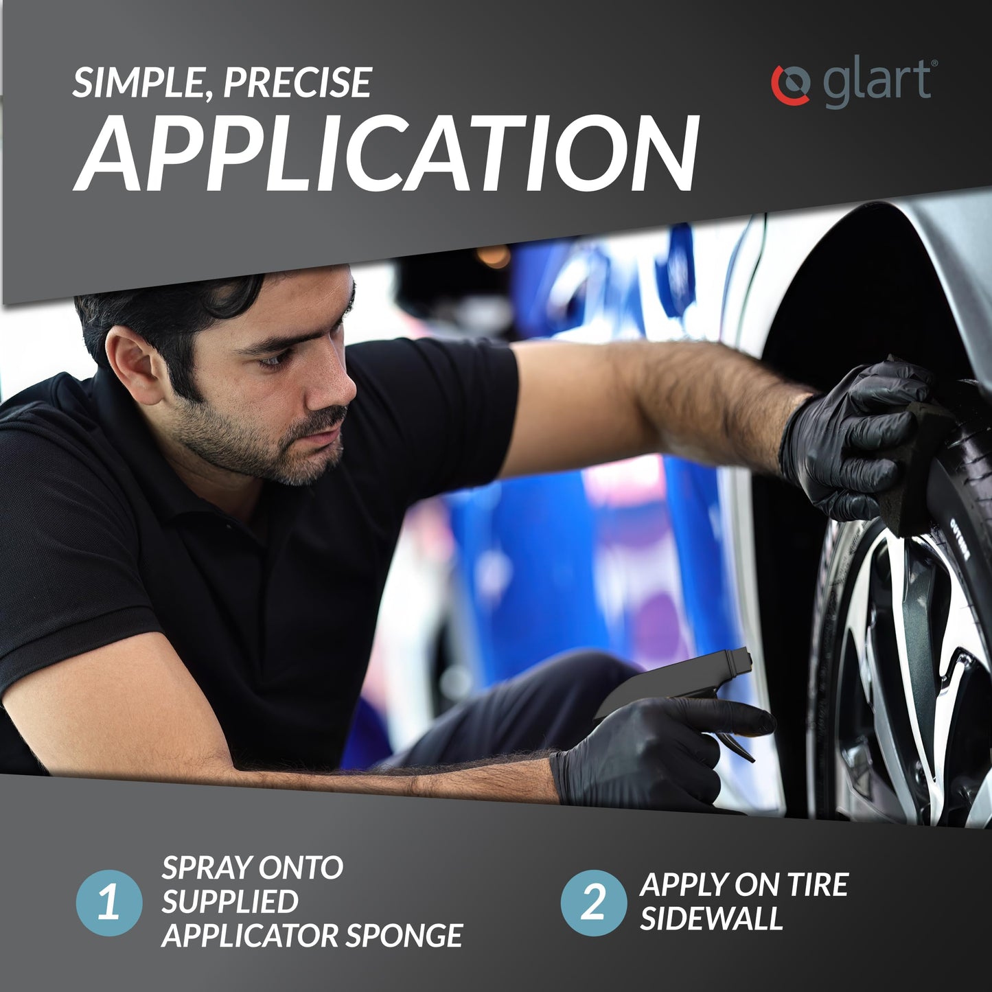 - Glart 451RK Car Tyre Shine | Tyre and Plastic Care, Rubber Care, Silky Matt -