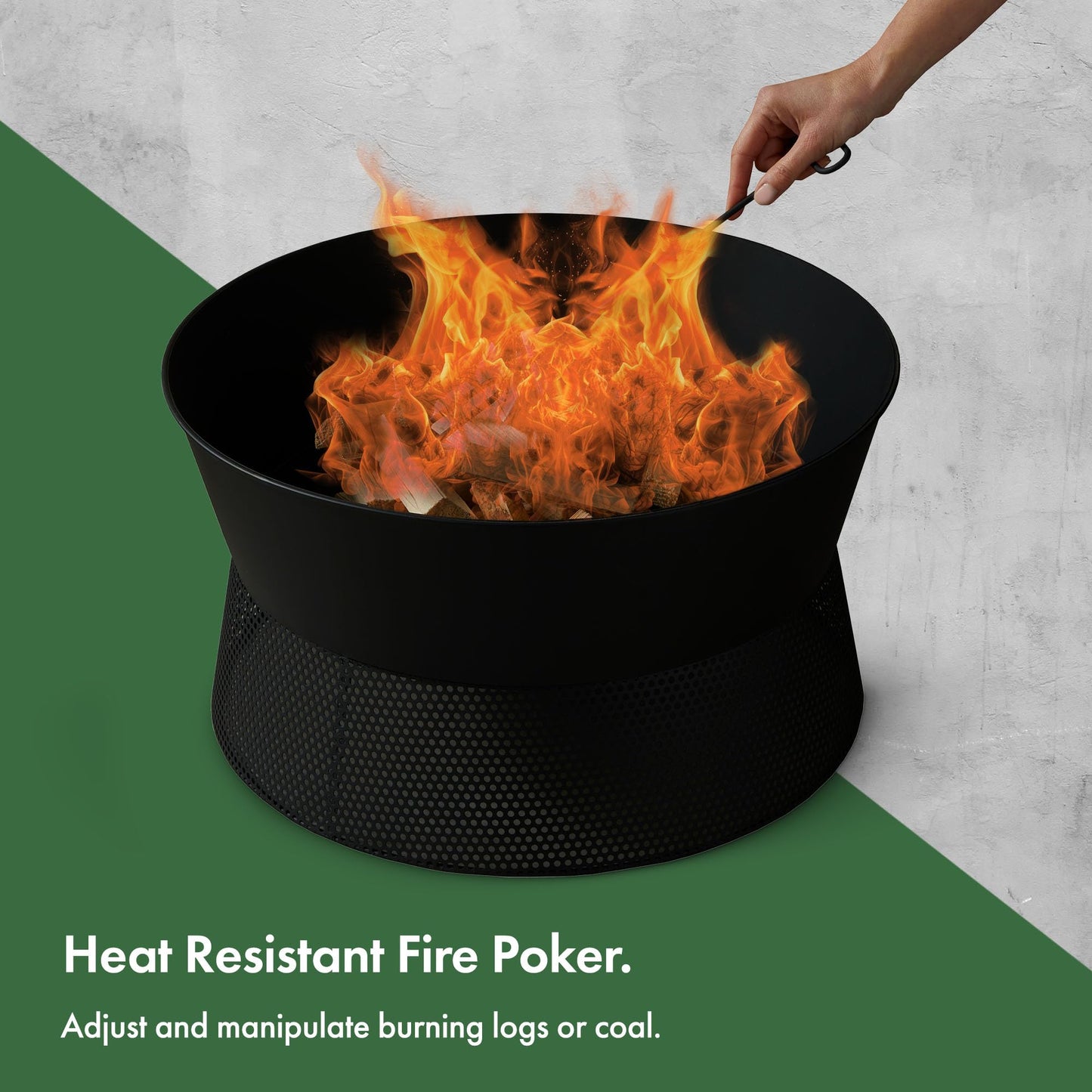 - VonHaus Fire Pit – Firepit for Outdoor, Garden, Patio – Portable & Lightweight