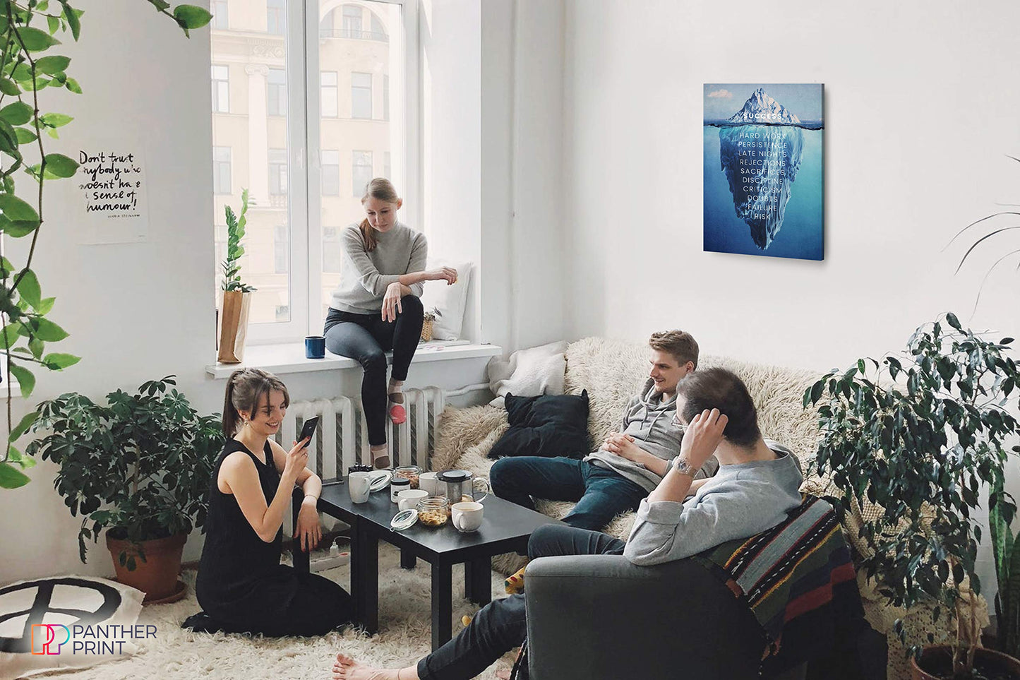 - Panther Print | Canvas Wall Art | Beautiful Living Room & Bedroom Framed Art -