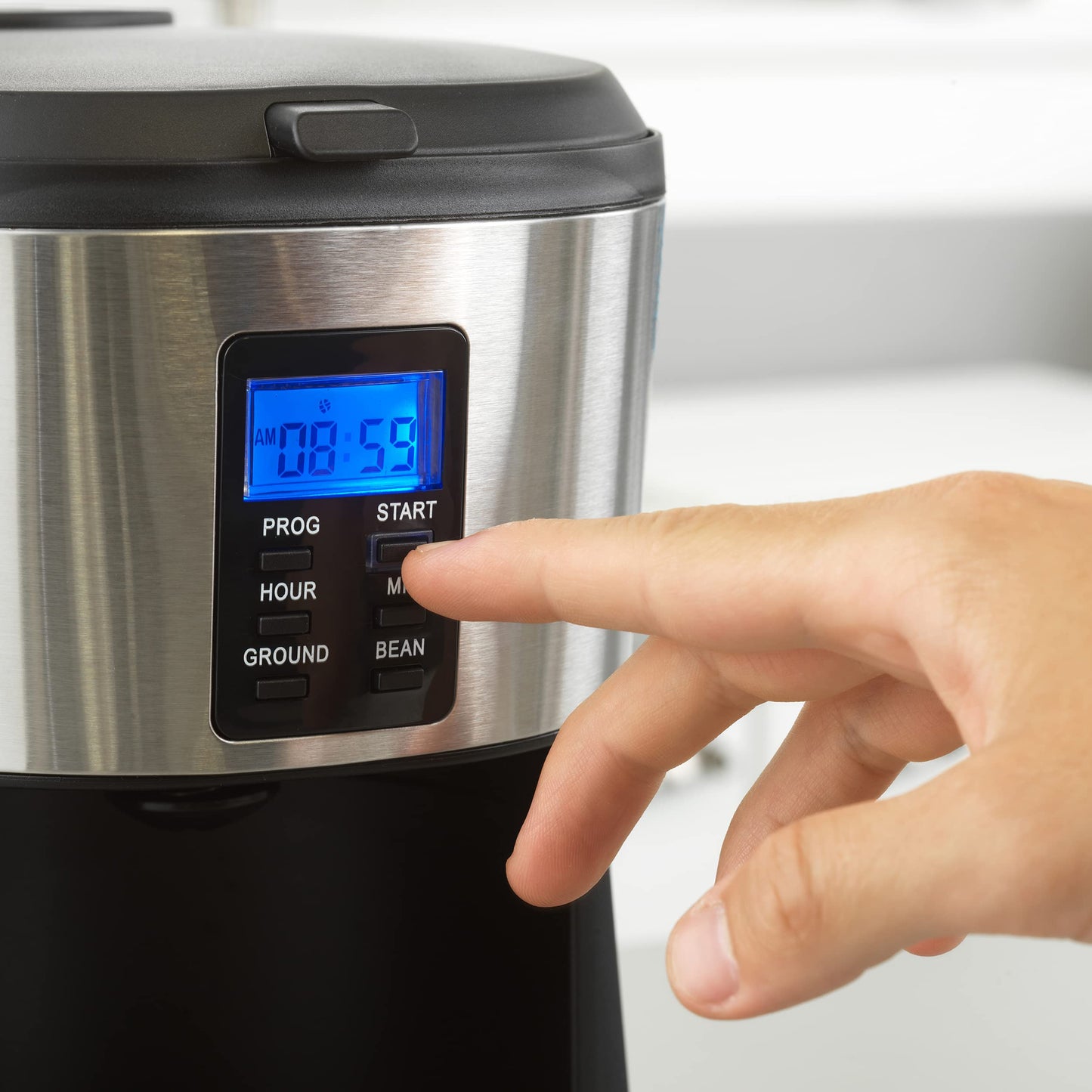 - Salter EK4368 Bean to Jug Coffee Machine | Electric Coffee Grinder | 750ml | Black -