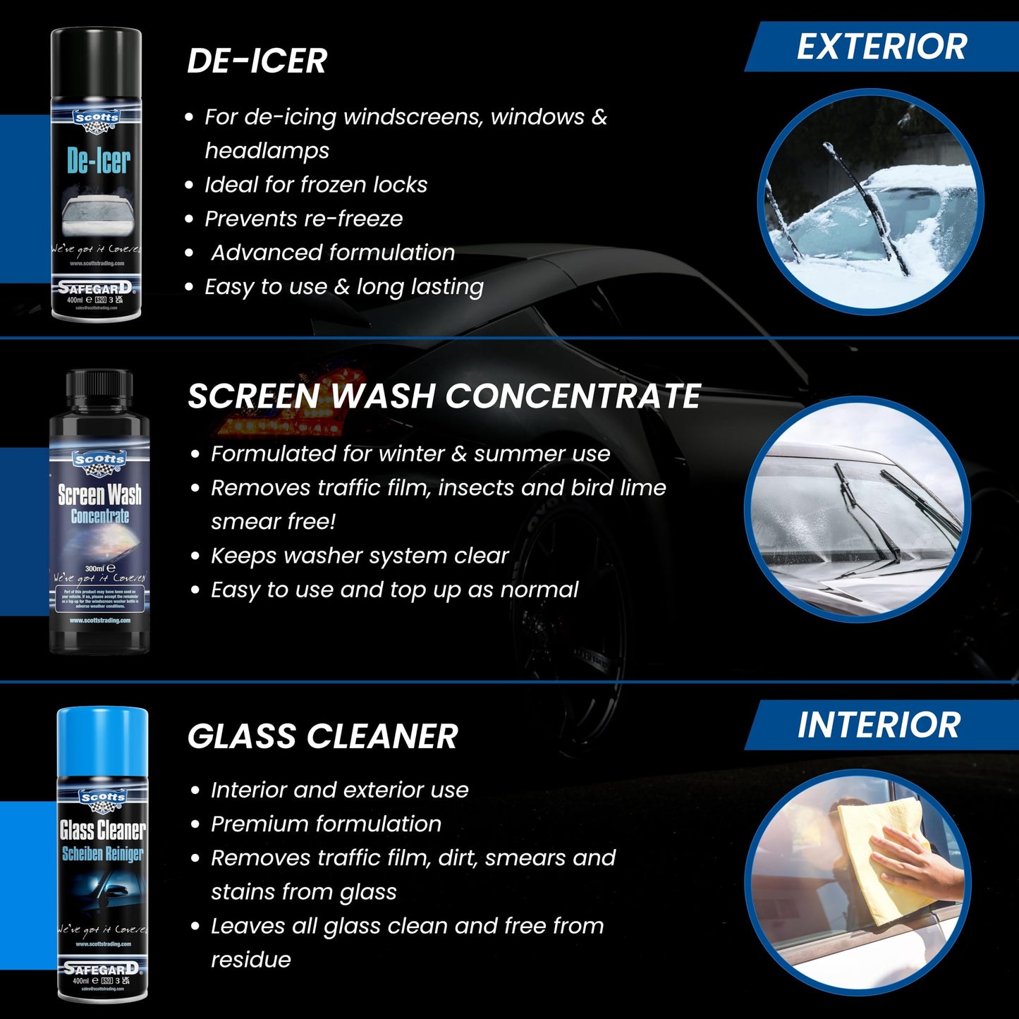 - Scotts Ultimate V6 Car Cleaning Kit | 15-Piece Professional Valeting Set for Interior & Exterior | Perfect Car Wash Gift Pack -