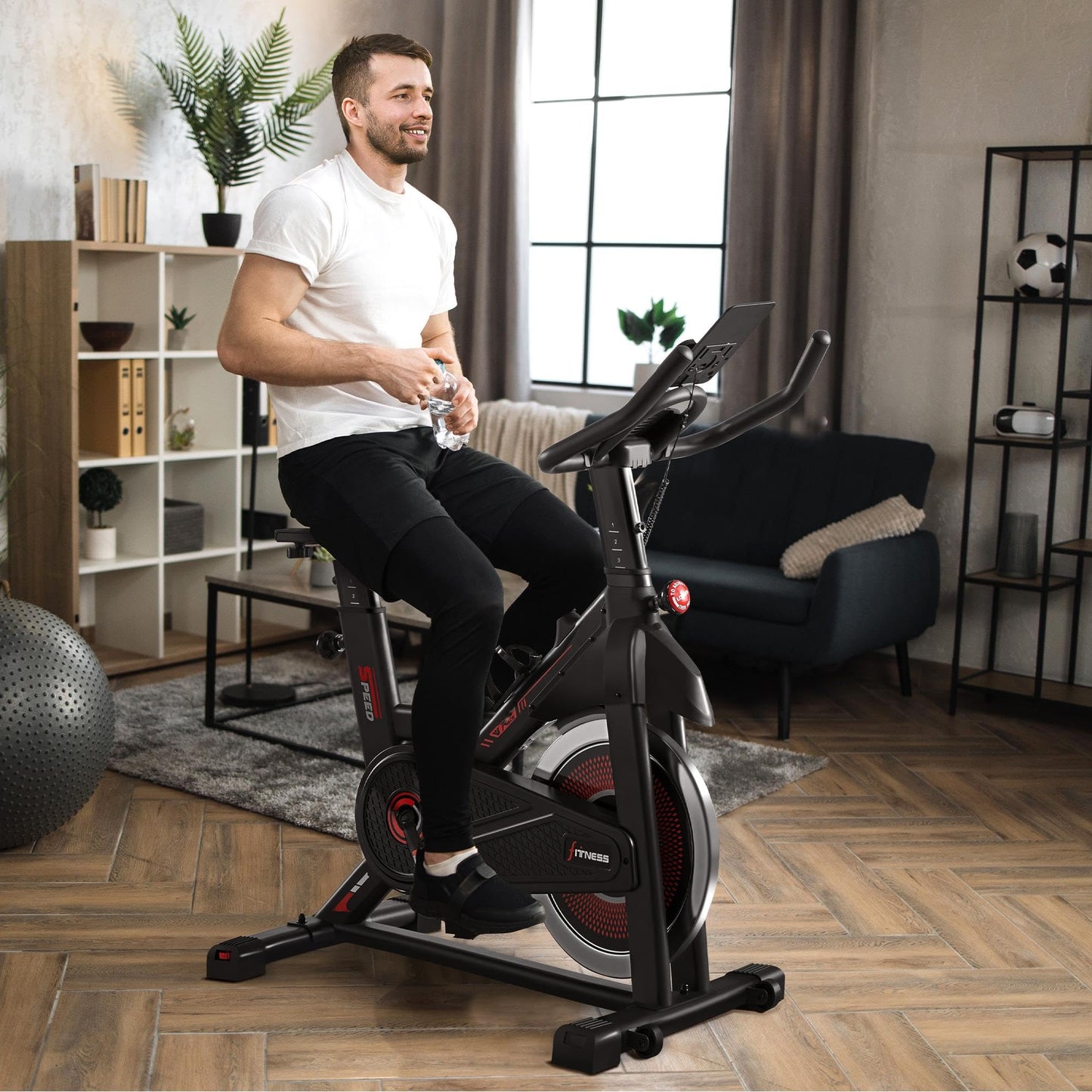 - Yaheetech Exercise Bike For Indoor, Home Gym Use with 6kg Flywheel