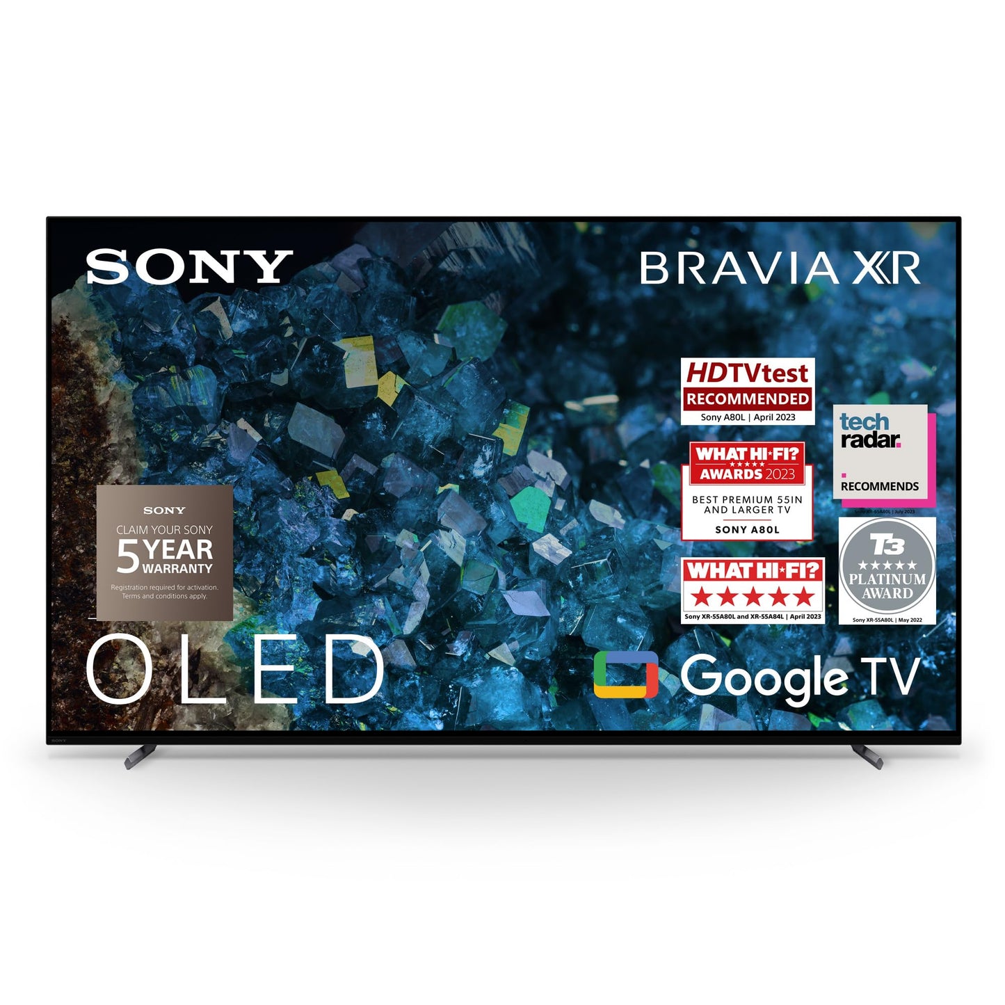 - Sony BRAVIA XR | XR-55A80L | 55 Inch | OLED | Smart TV | 4K HDR | Google TV | 5 Year Warranty -