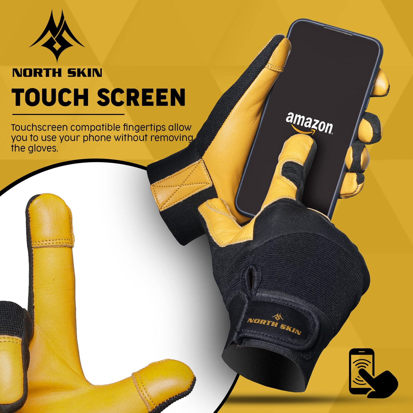 - NORTH SKIN Heavy Duty Work Gloves -