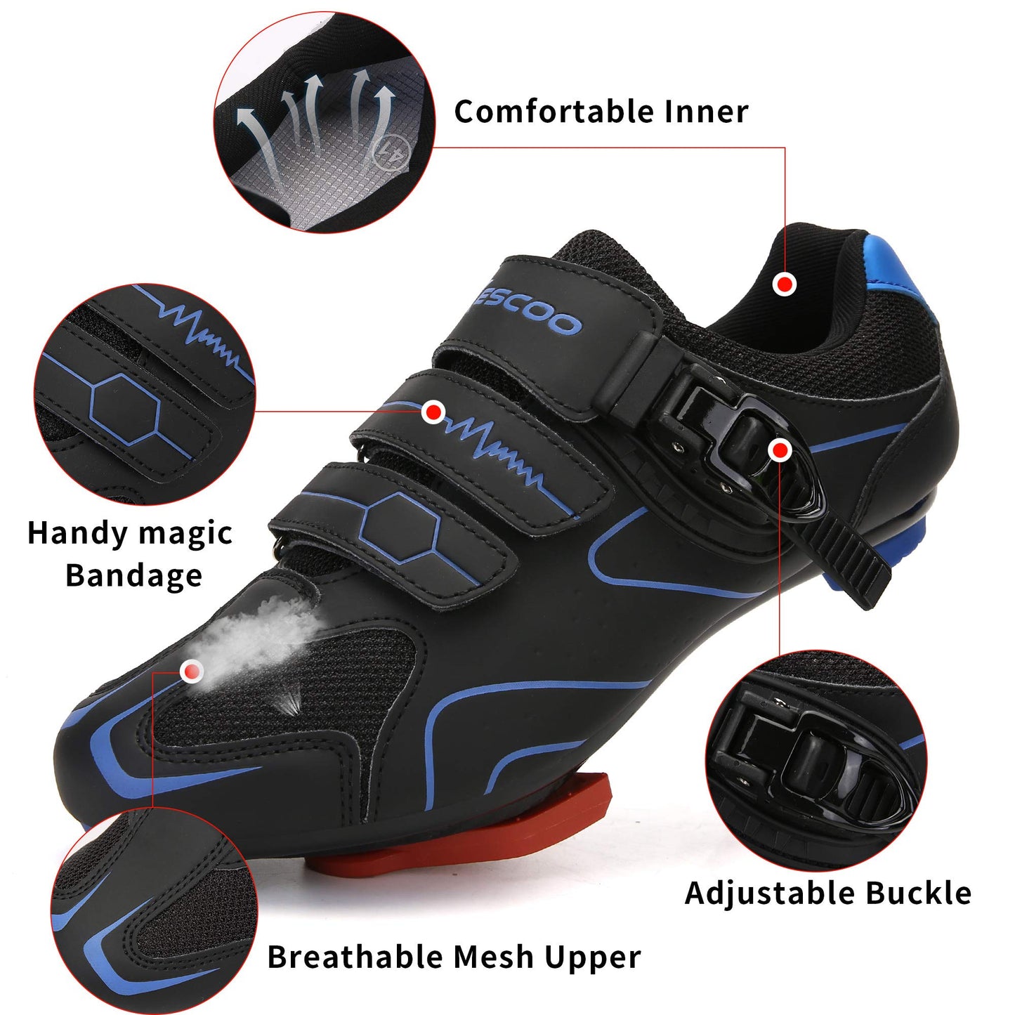 - Mens Cycling Shoes Compatible With Peloton Bike | Road Bike Riding Shoes -