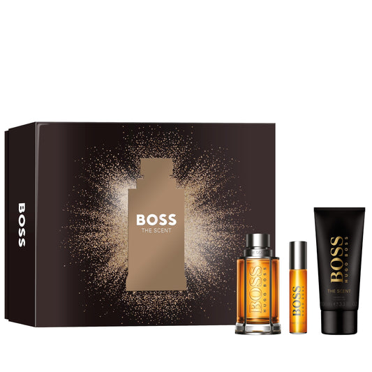 BOSS Men's 3-Piece BOSS The Scent Eau de Toilette Festive Gift Set