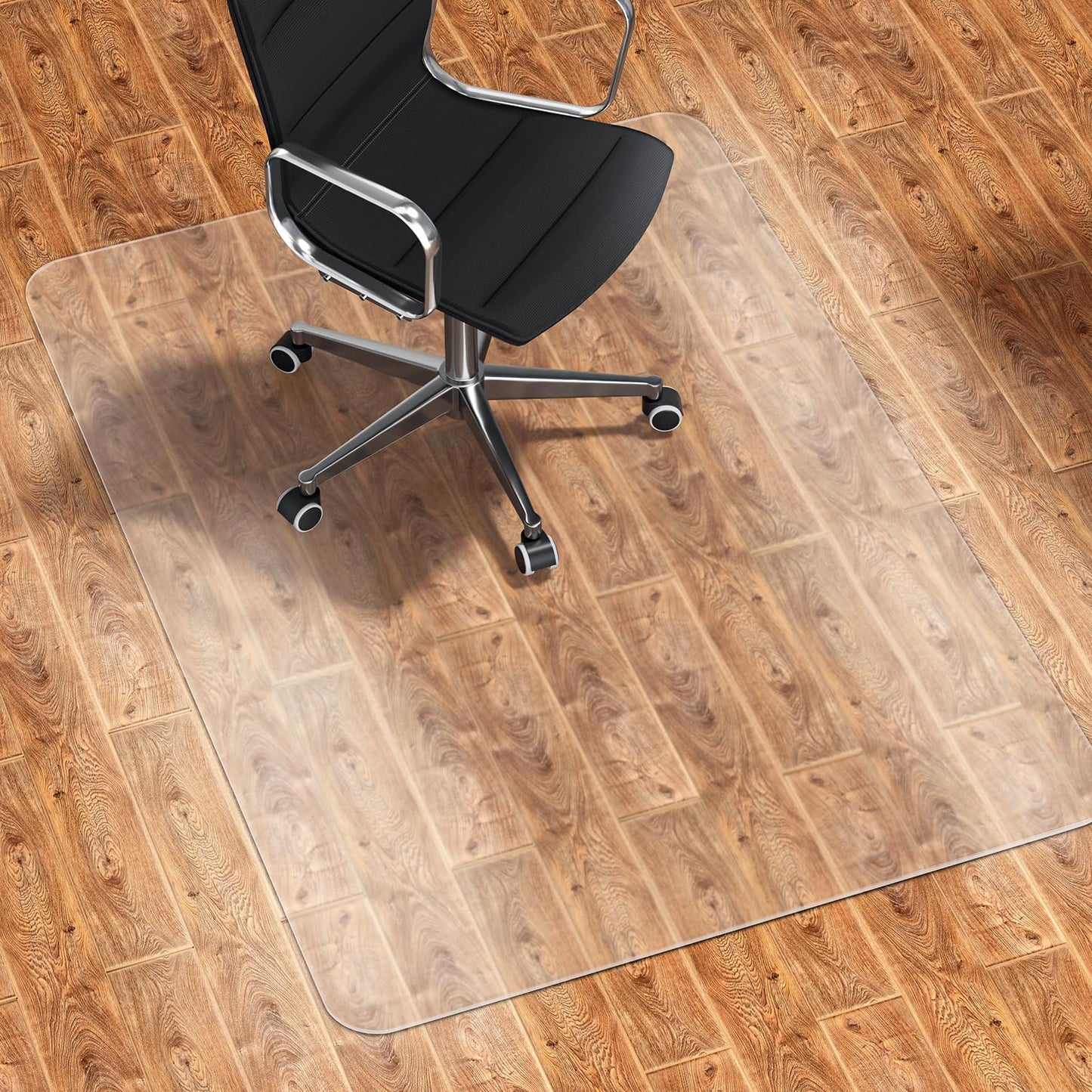 - WASJOYE Chair Mat for Hard Floor Office Chair Mat Desks Mats Large 90 * 120cm,Transparent Clear PVC Floor Protector
