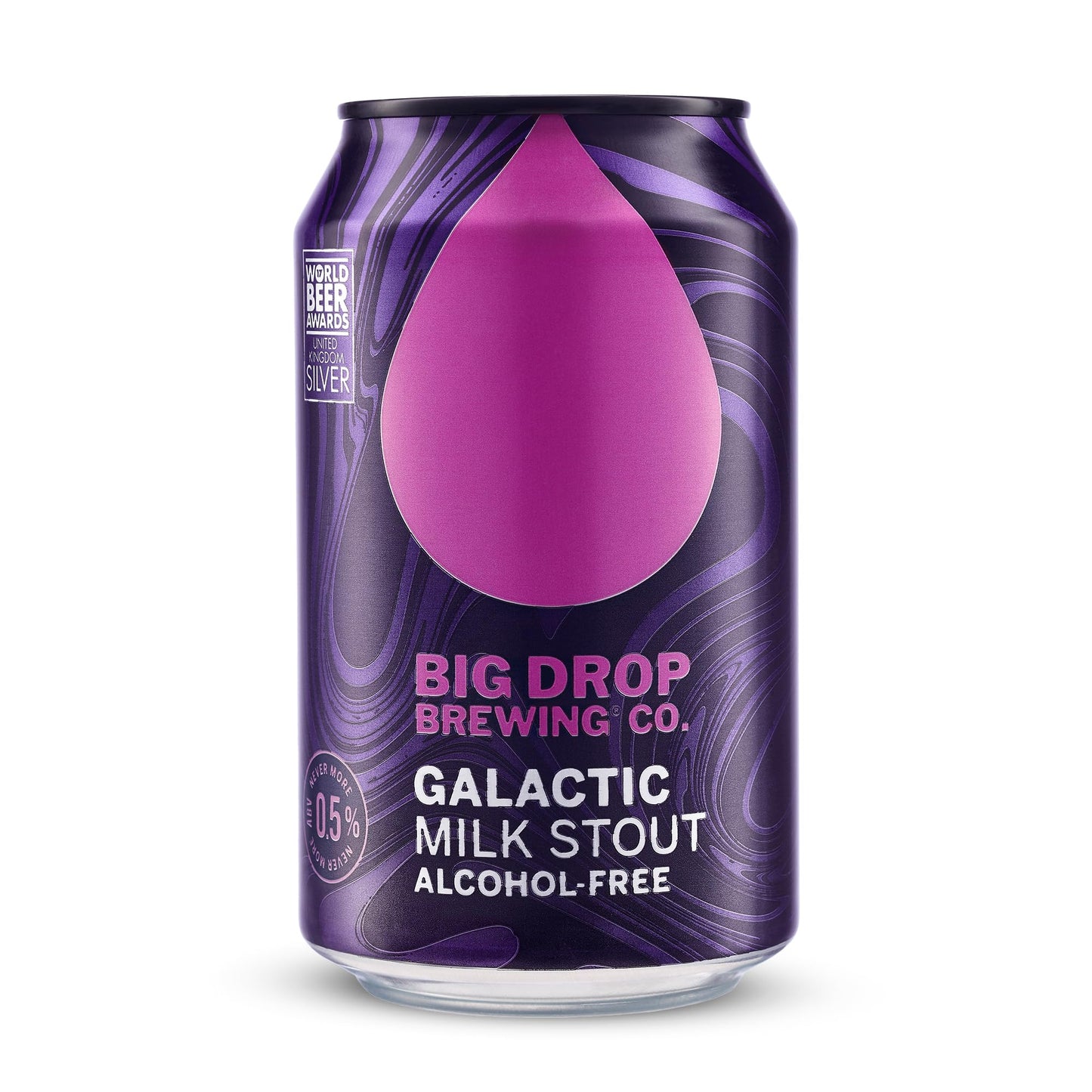 Big Drop Galactic Milk Stout - Naturally Brewed Richly Flavoured & Alcohol Free - Vegetarian & Gluten Free (12 x 330ml Cans)