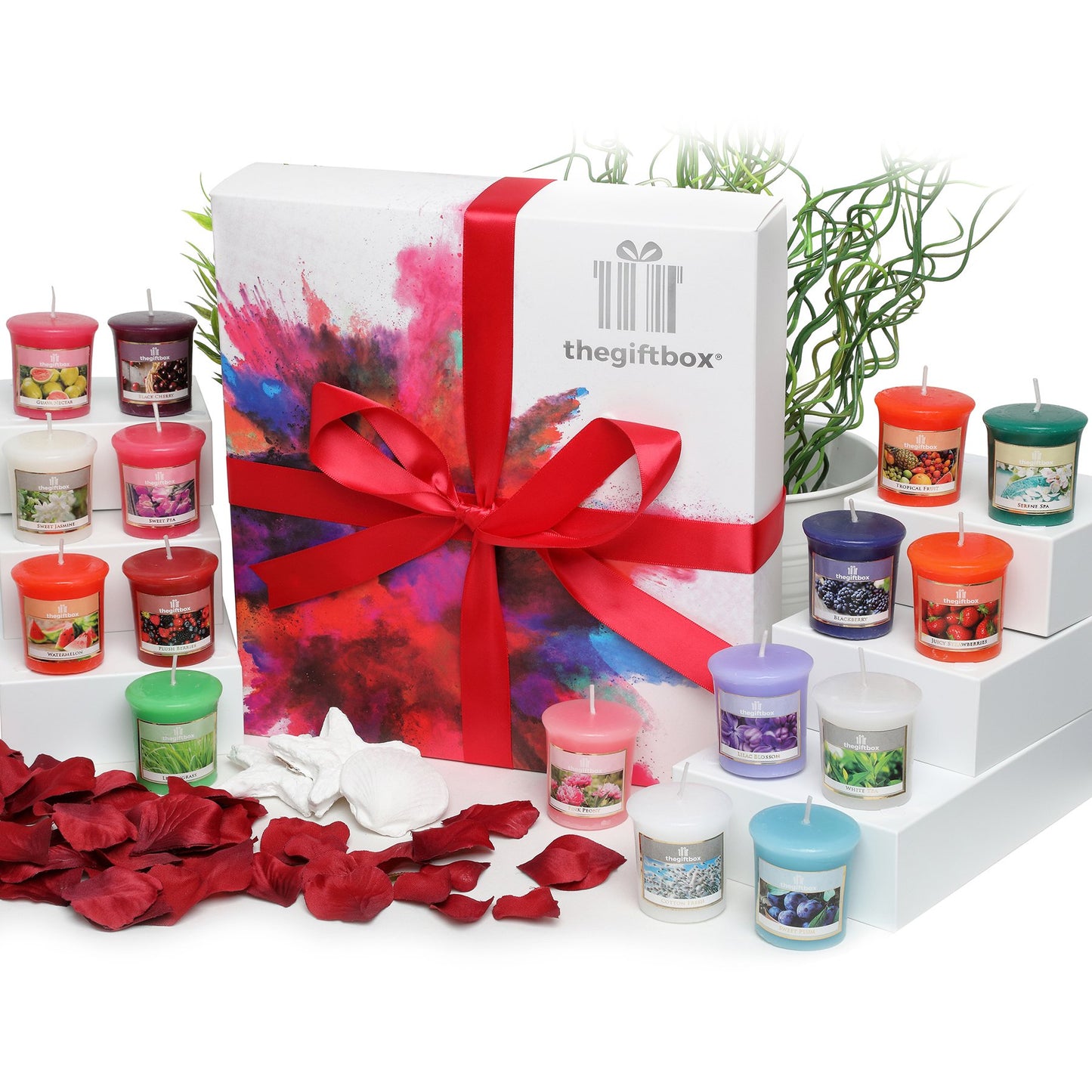 - Glitterbeam Luxury Candle Gift Set | 16 Scented Wax Candles | Scented Candles Gift Set -
