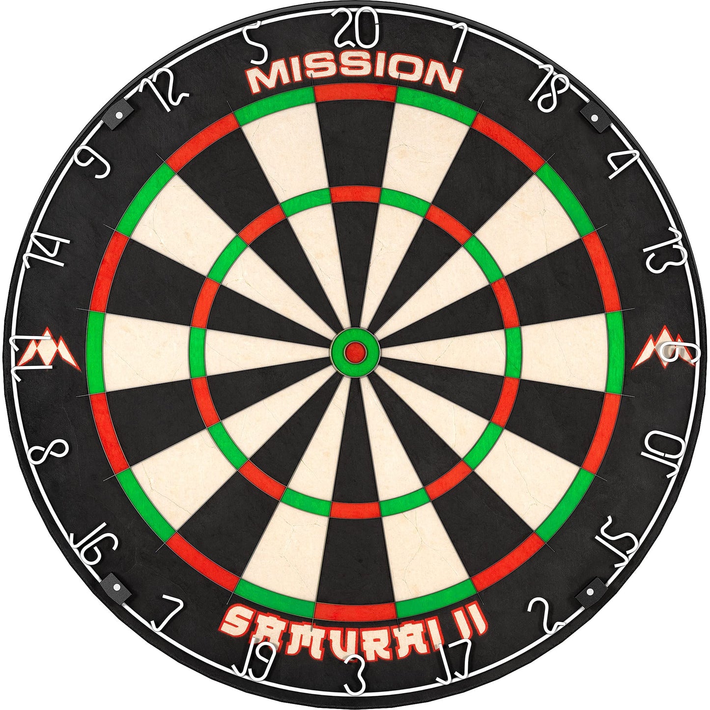 - Mission Darts DB023 Samurai II | Professional Competition Standard Dartboard with Ultra Thin Wire Construction and Non Fade Colours -