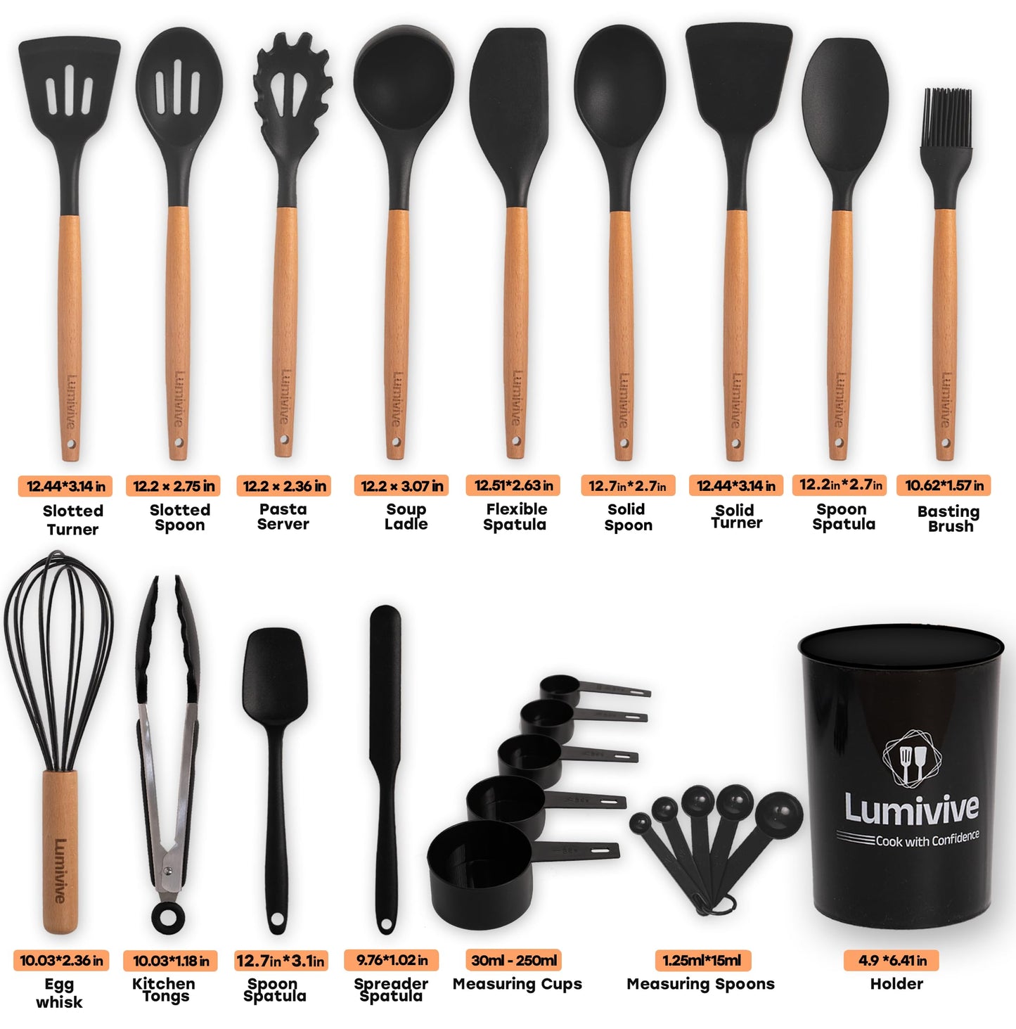- Lumivive Kitchen Utensils Set -