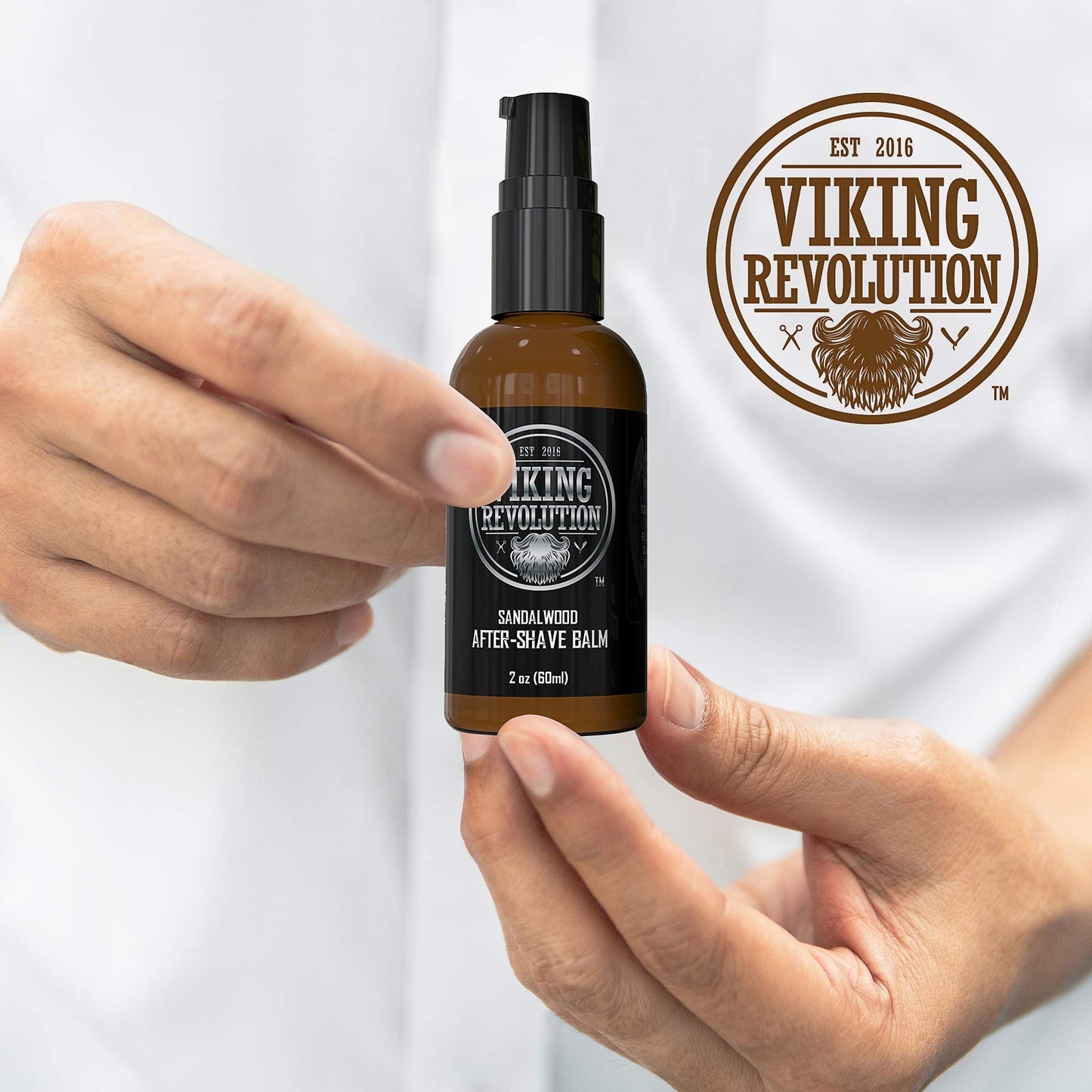 - Viking Revolution Aftershave Balm for Men for Sensitive Skin - Sandalwood Scent -
