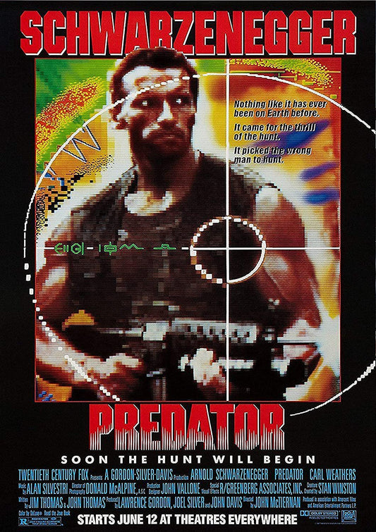 - Predator Classic Vintage 80's Movie Poster Art Glossy Poster | (A4 210 × 297 mm) -