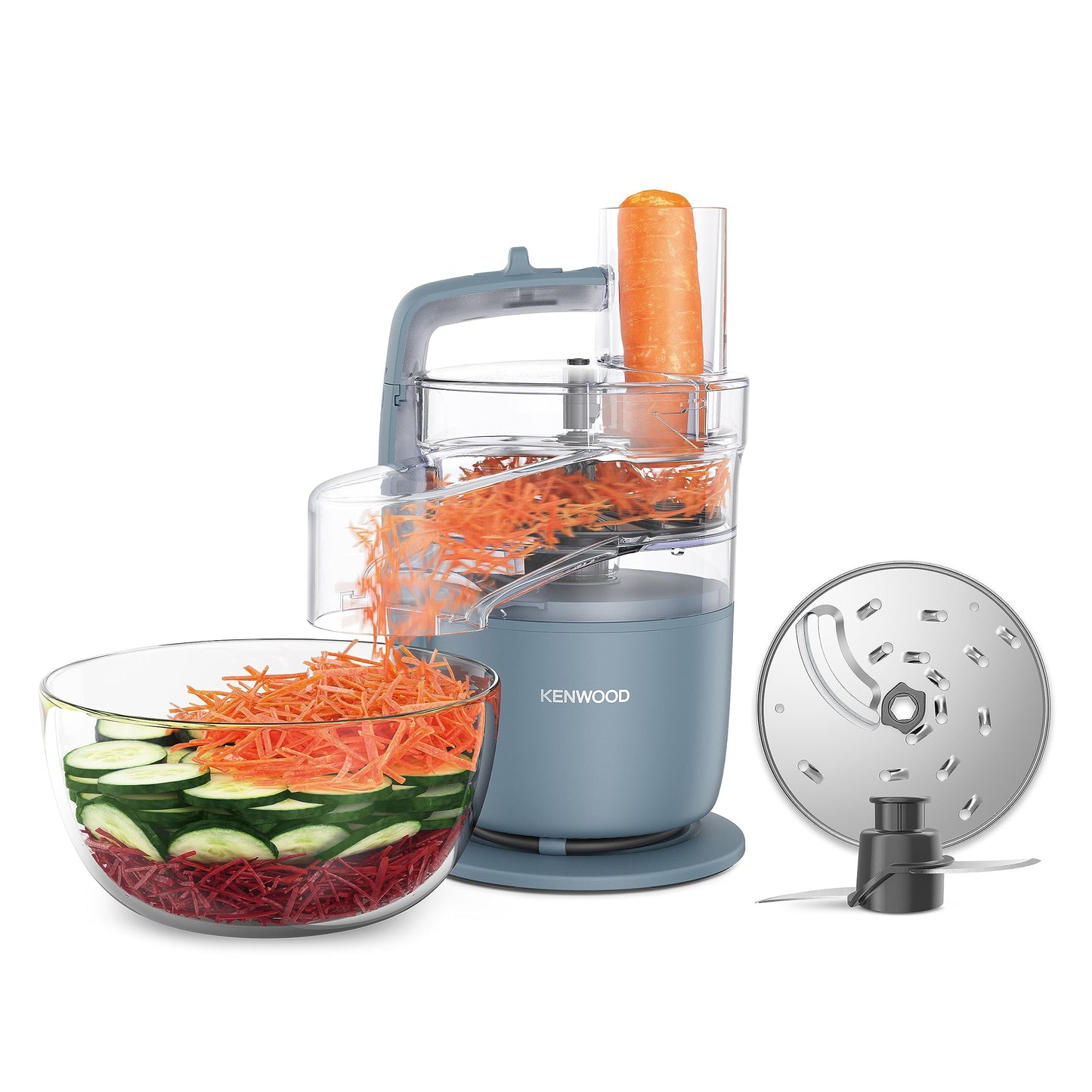 - Kenwood | MultiPro Go FDP22.130GY | Food Processor | Chopping | Slicing -