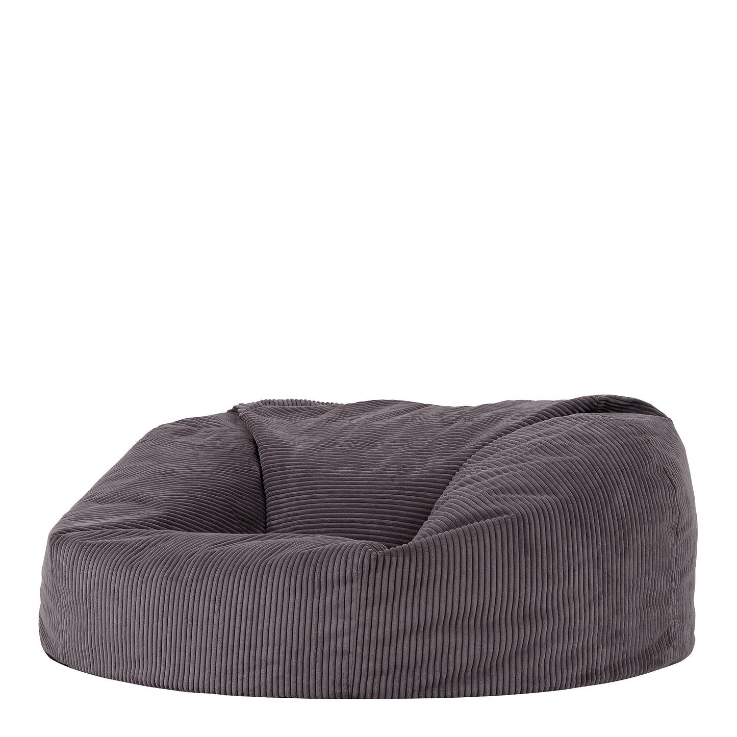 - icon Soul Cord Loveseat Bean Bag Sofa | Charcoal Grey | Extra Large | 130cm x 116cm -
