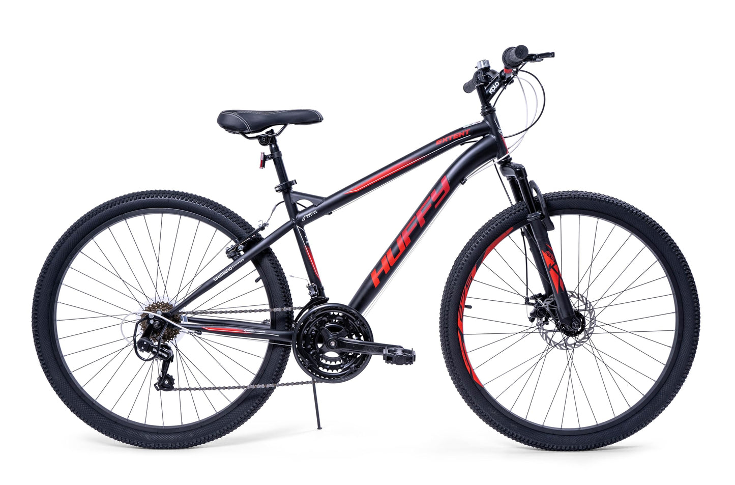 - Huffy Extent 27.5 Inch Mens Mountain Bike | Medium 18 Speed | Matte Black -
