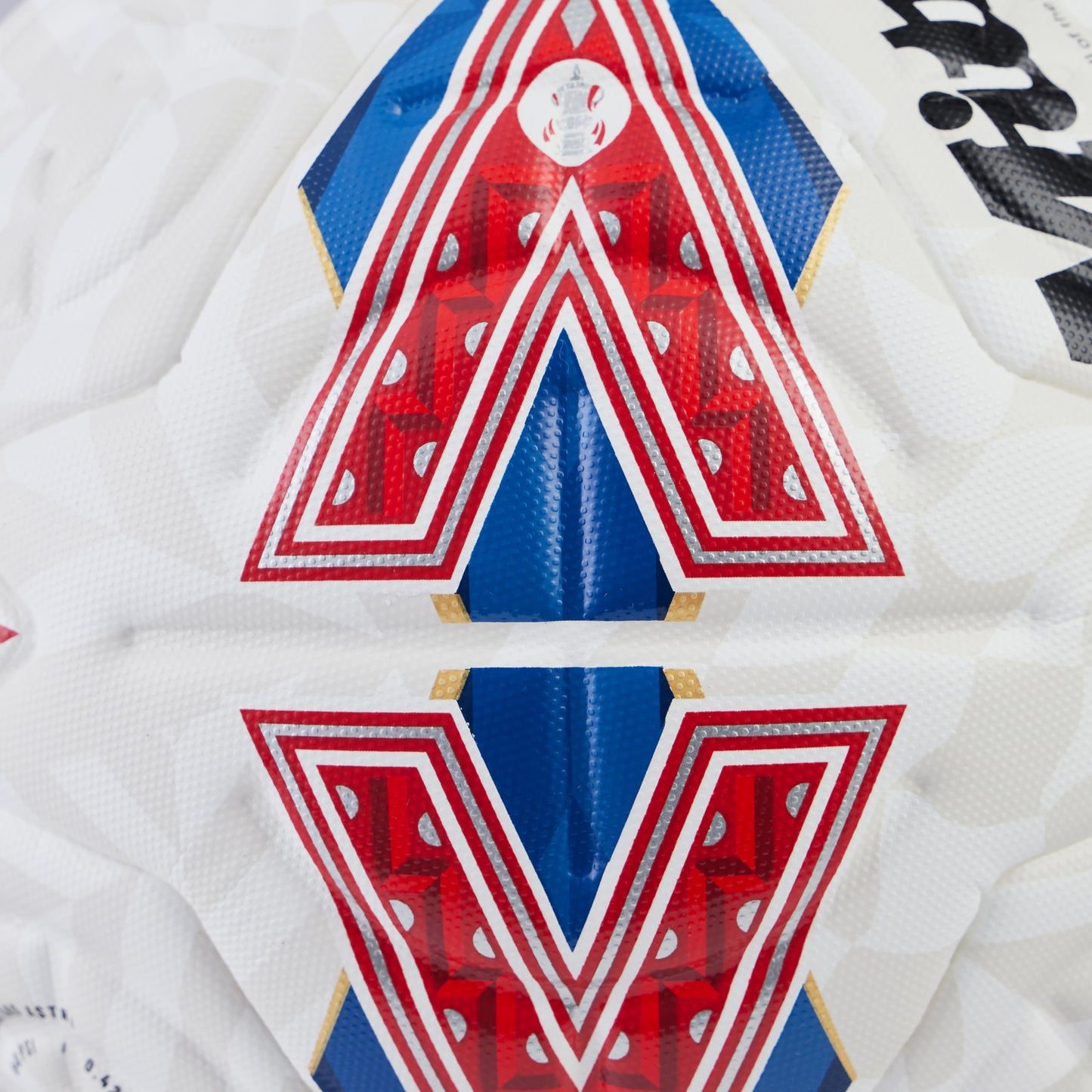 - Mitre Match FA Cup Football | White/Blue/Red | Size 4 -