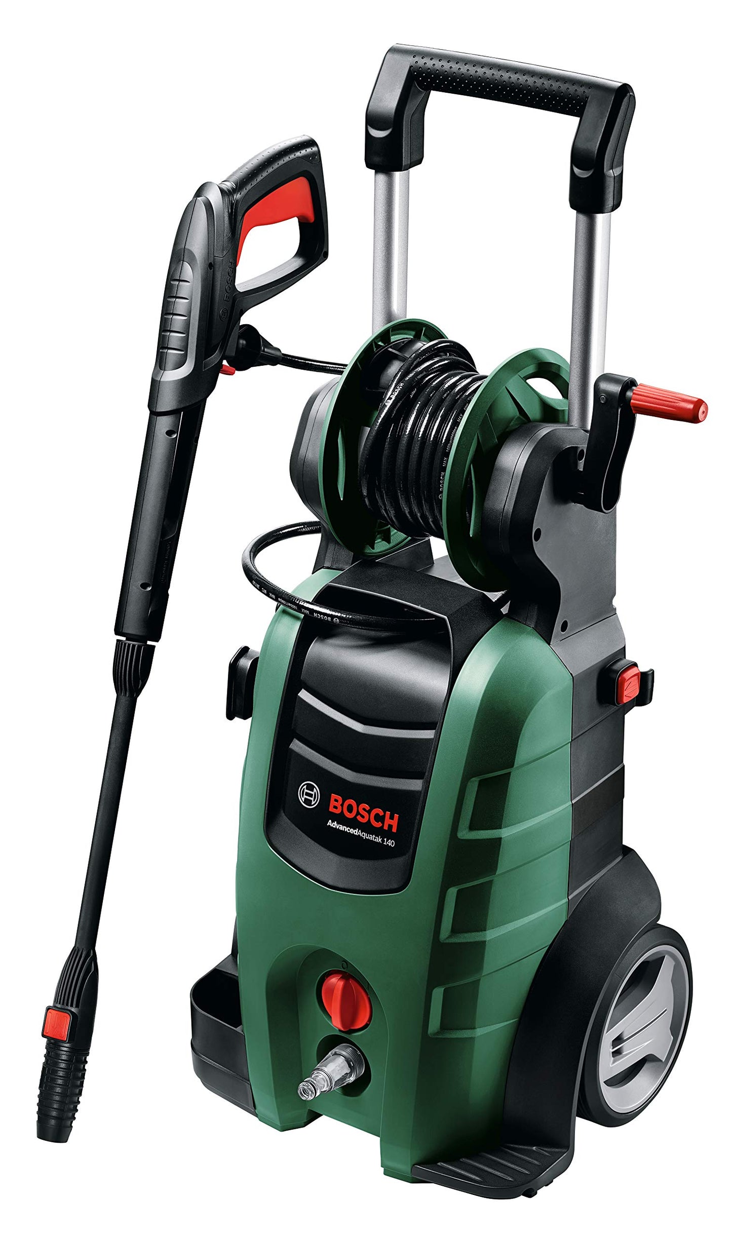 Bosch High Pressure Washer AdvancedAquatak 140 (2100 W, 140 Bar Pressure, Max. Flow Rate 450 l/h, Max. Flow Temperature: 40 °C, Hose Length 5 Metres, in Carton Packaging)