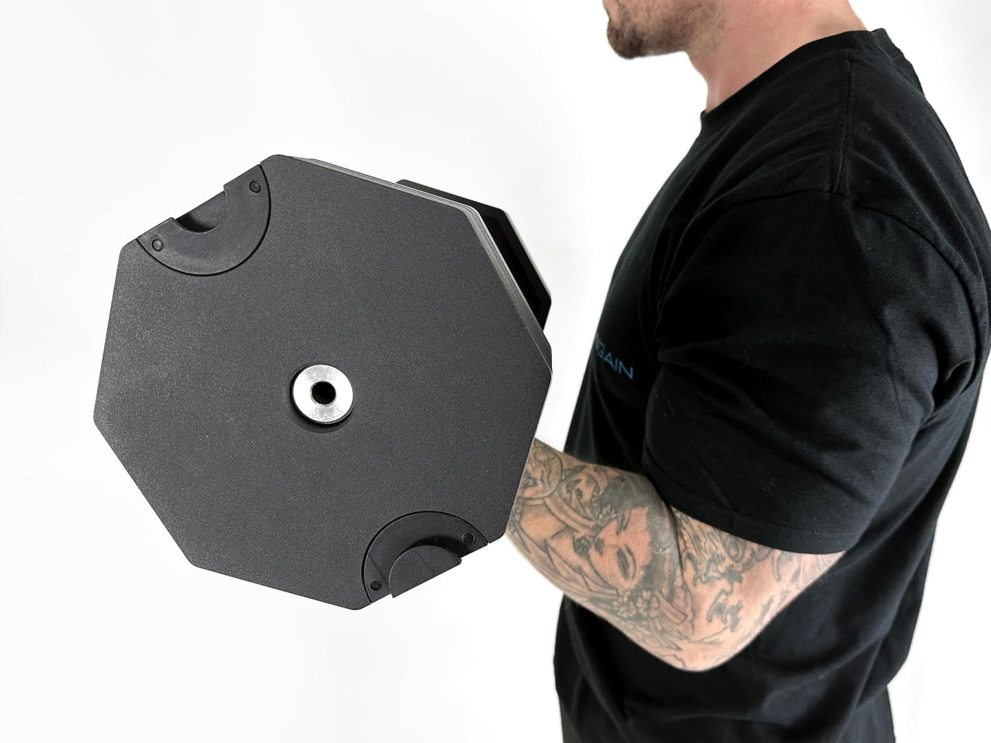 BRAINGAIN 16-in-1 40kg Octagon Adjustable Dumbbells PAIR Weight Set Affordable Dumbbells Adjustable Weights Space Saver Dumbbells for Home 2x 40KG (80kg total)