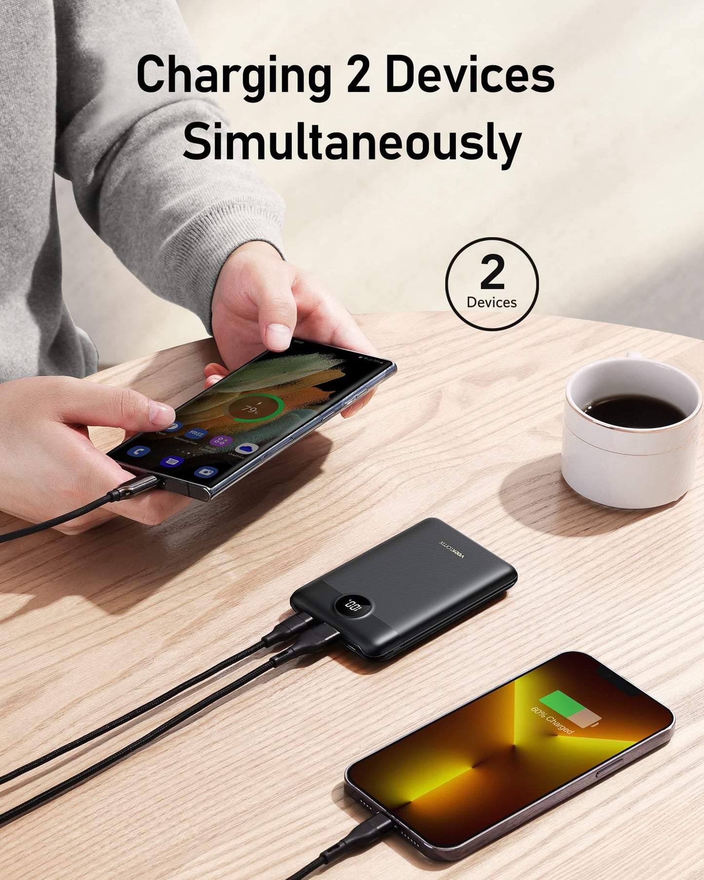 - VEEKTOMX Power Bank Fast Charging -
