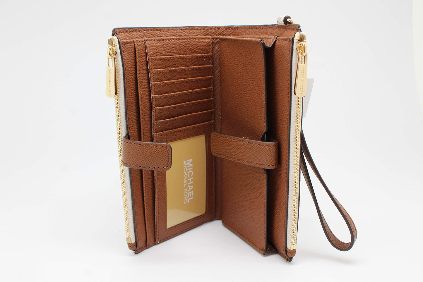 - Michael Kors Jet Set Travel Double Zip Wristlet -