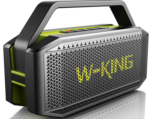 - W-KING Bluetooth Speaker, 100W PEAK 60W Loud Portable Wireless Waterproof Bluetooth Speaker IPX6