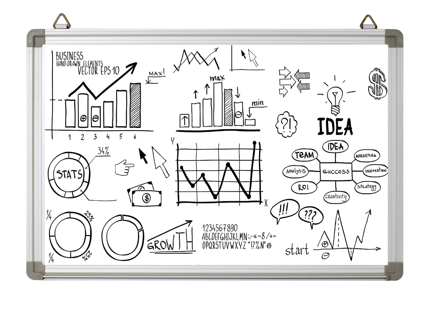 - HH Home Hut Large Magnetic Whiteboard | Notice Board for Office -