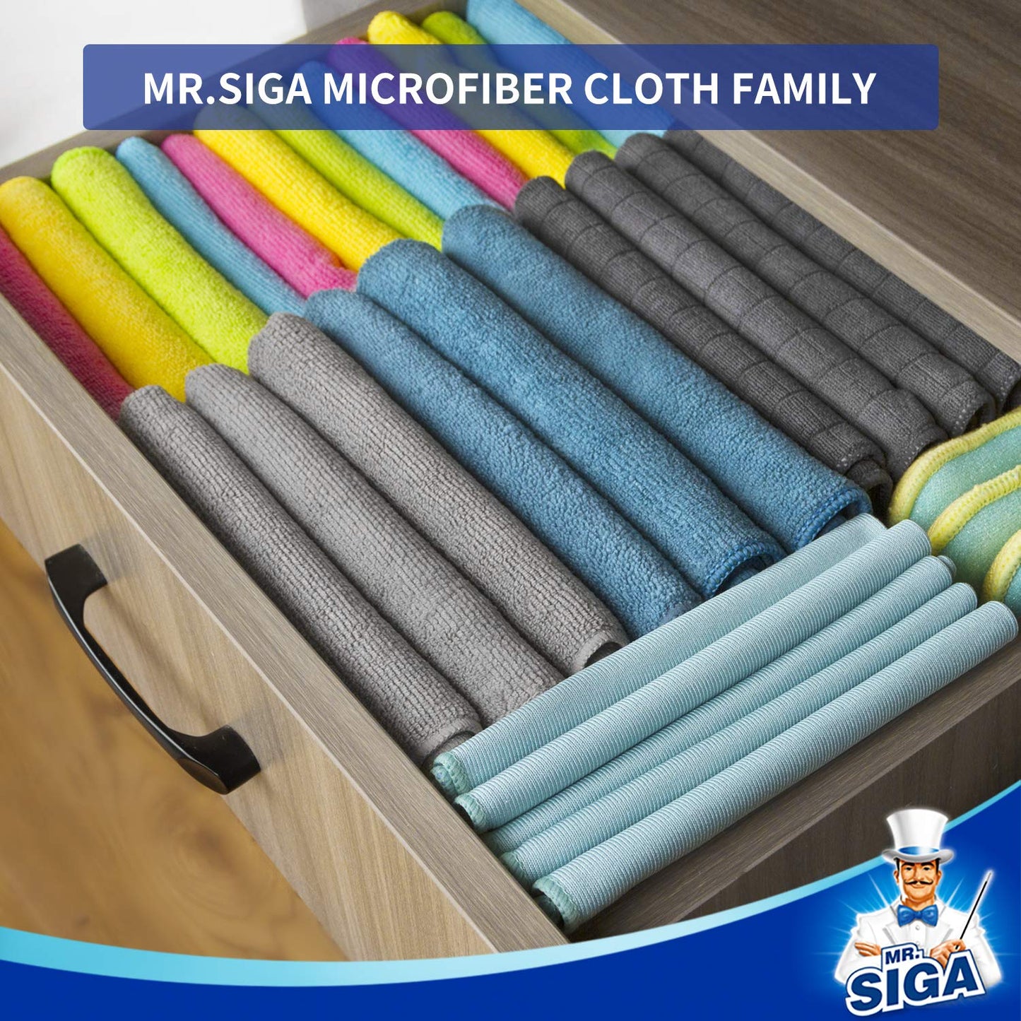 - MR.SIGA Microfibre Cleaning Cloths -