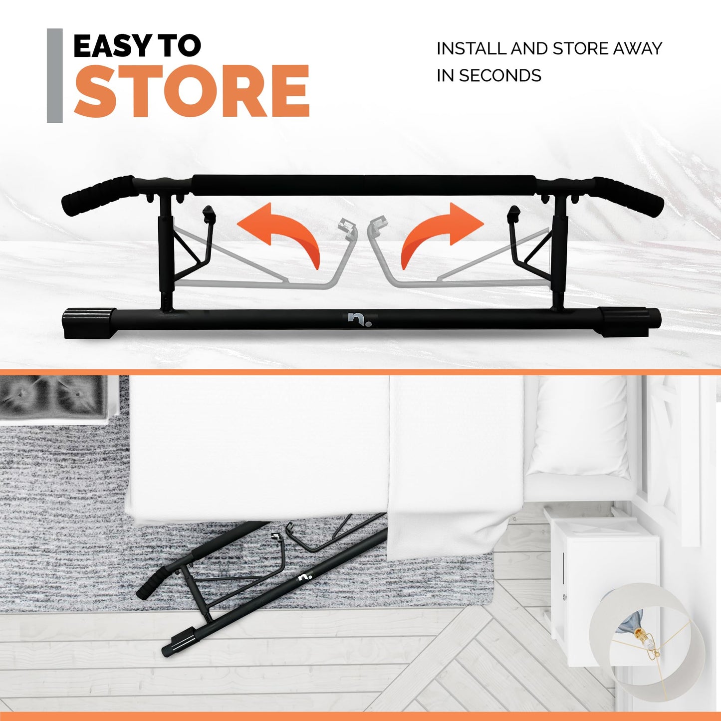 - NIKHEDONIA Doorway Pull Up Bar with Foldable Design | No Drilling Needed | -