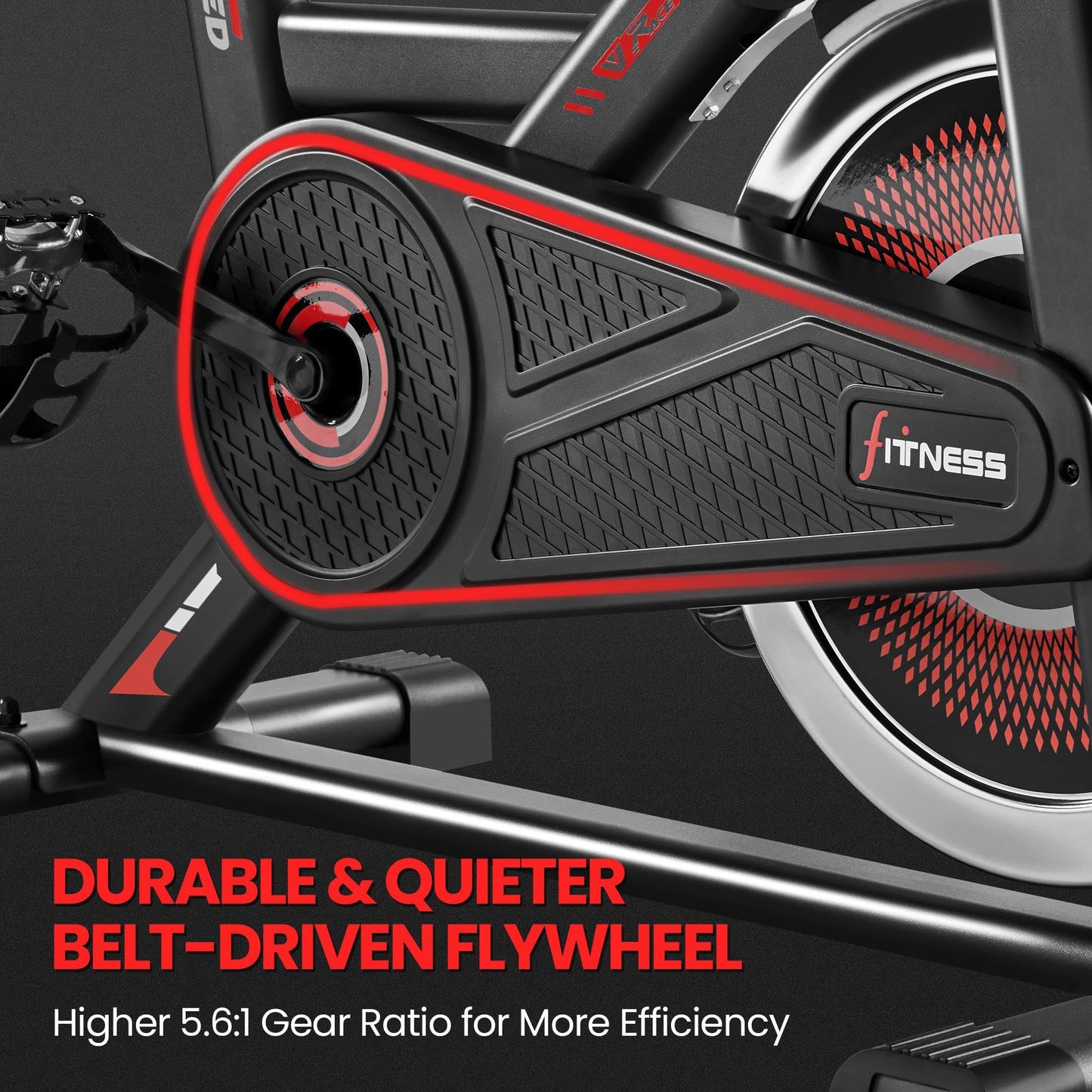 - Yaheetech Exercise Bike For Indoor, Home Gym Use with 6kg Flywheel