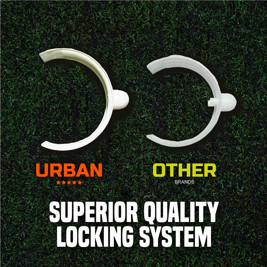 Amazon Exclusive Football Flick Goal - All weather - 70mm Extra thick uPVC - football goal for gardens, Integrated locking system (6x4, 8x4, 8x6, 12x6),White