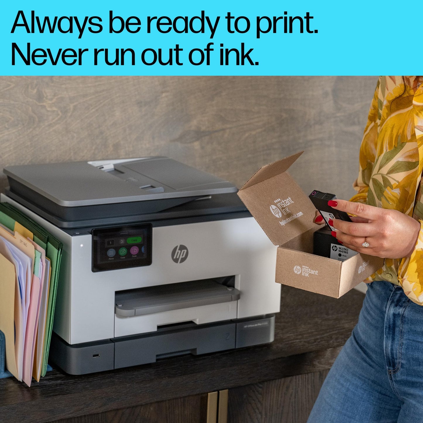 - HP OfficeJet Pro 9132e All-in-One Printer | Colour | Printer for Small Office | Print, Scan, Copy Automatic document feeder| 2 Tray | 3 months Instant Ink with HP | Easy Setup | Up To 3 Years Warranty -