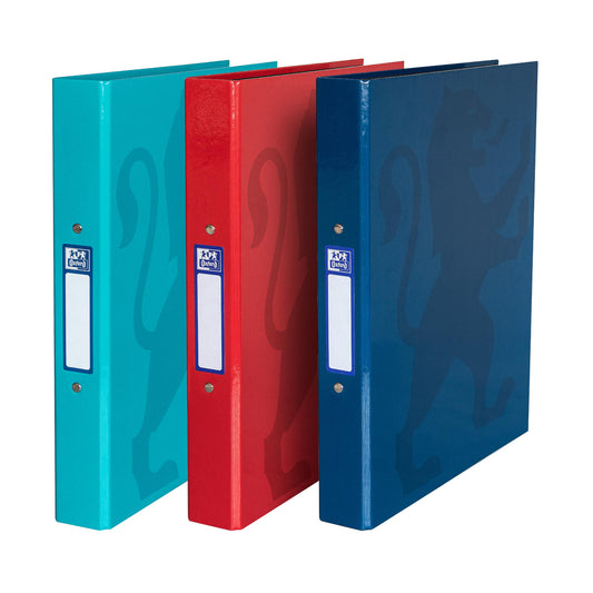 - Oxford A4 Ring Binders | Navy, Red, Aqua, Pack of 3 40mm -