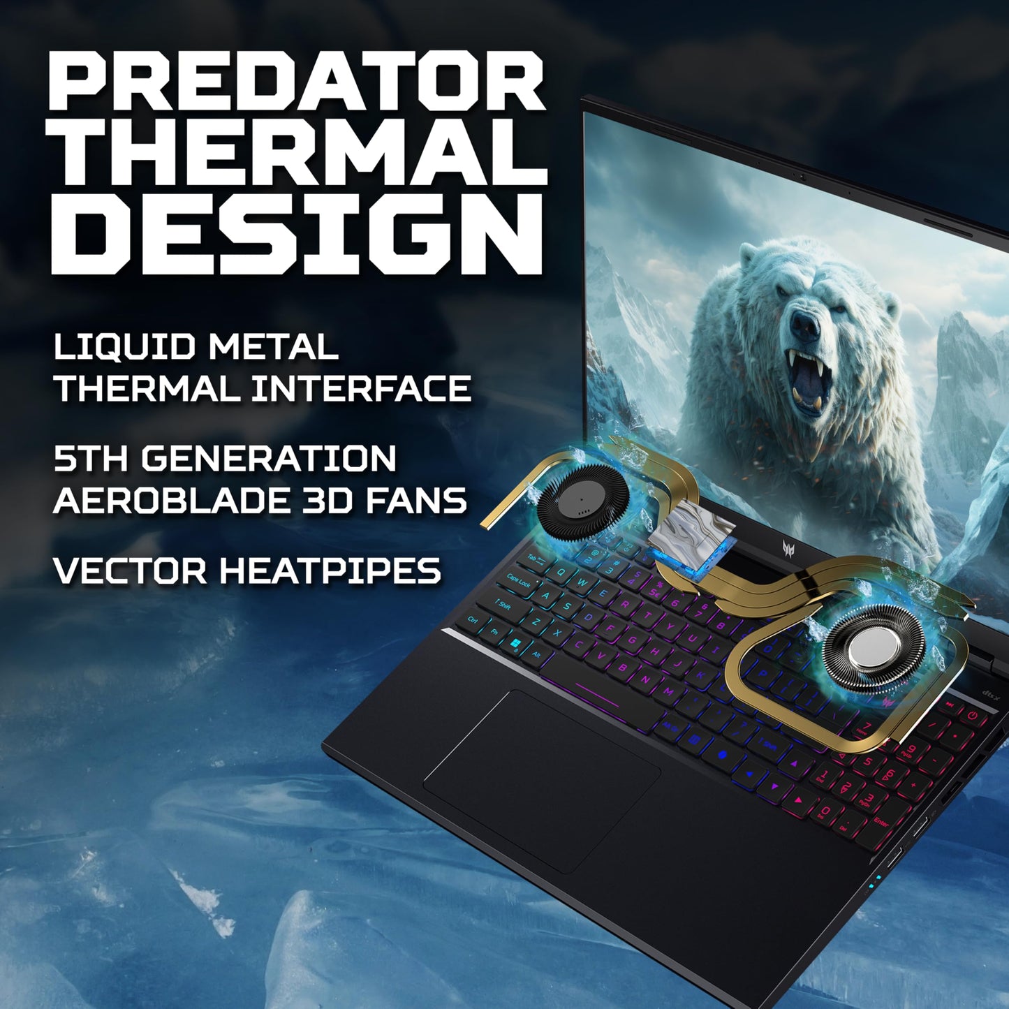 Acer Predator Helios Neo 16 PHN16-72 Gaming Laptop - Intel Core i7-14650HX, 16GB, 1TB SSD, NVIDIA GeForce RTX 4060 8G, 16" WQXGA IPS 165Hz, Windows 11, Black