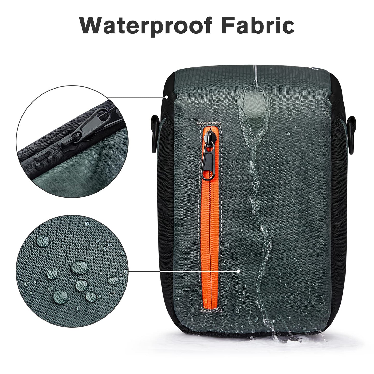 - S-ZONE Camera Bag | Waterproof Shockproof Lens Case | Dark Green | S | Suitcase -