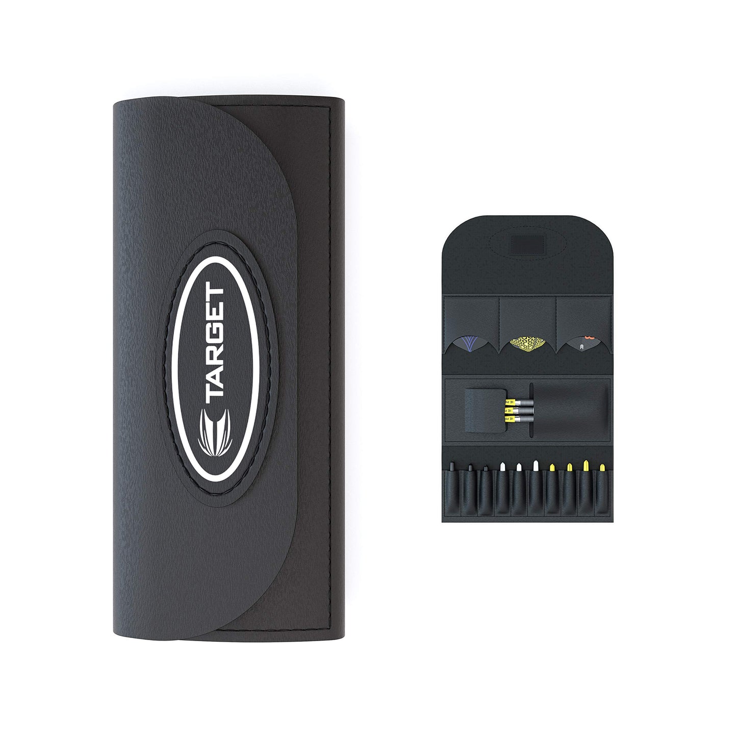 - Target Darts Tri Fold Darts Wallet | Black | 3 Darts -