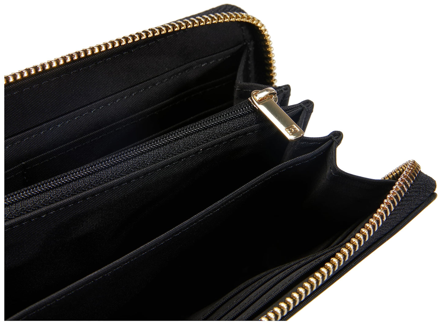 - Tommy Hilfiger Women's Poppy TH Large ZA AW0AW15642 Wallets | Black -