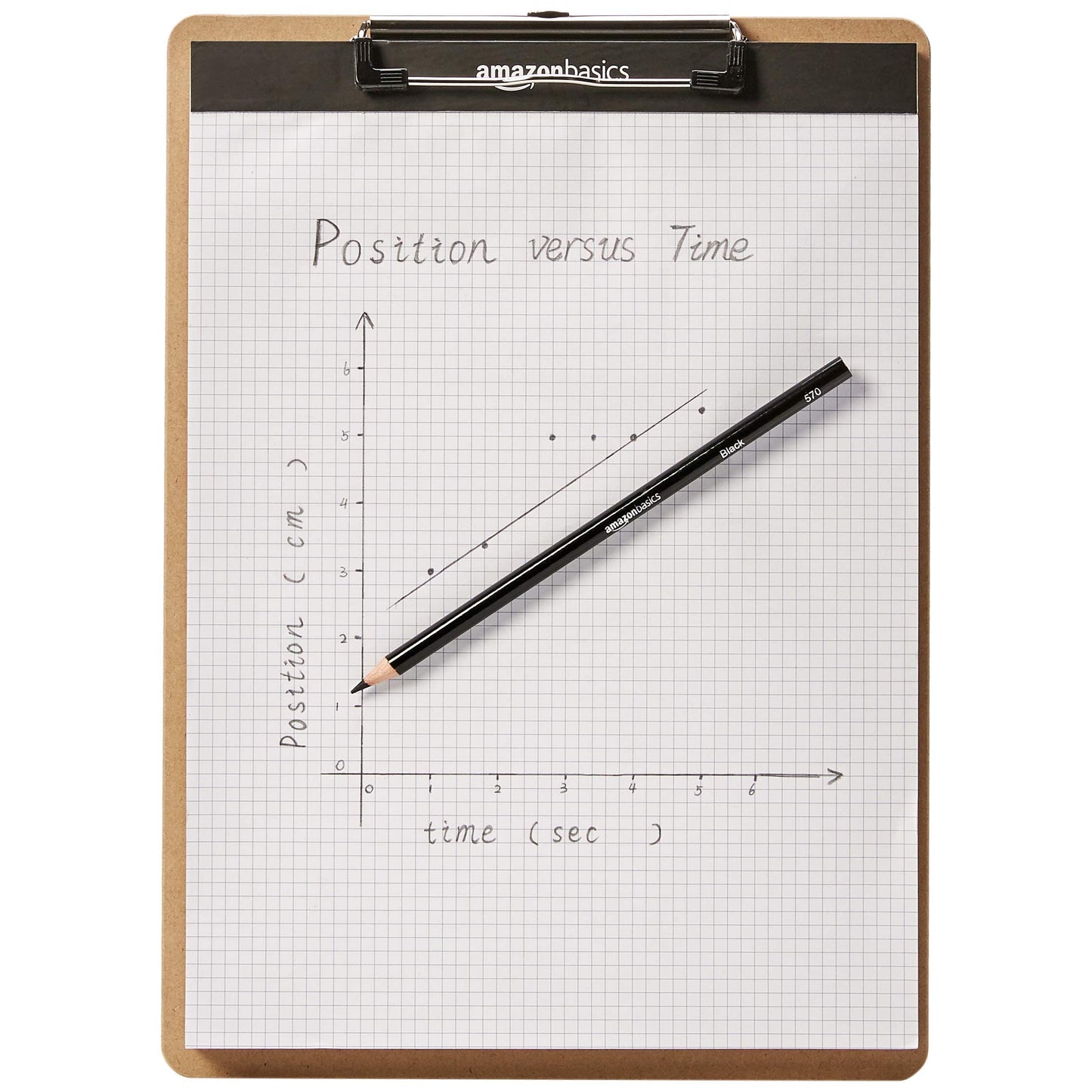 Amazon Basics Hardboard Clipboard - 6-Pack, Brown